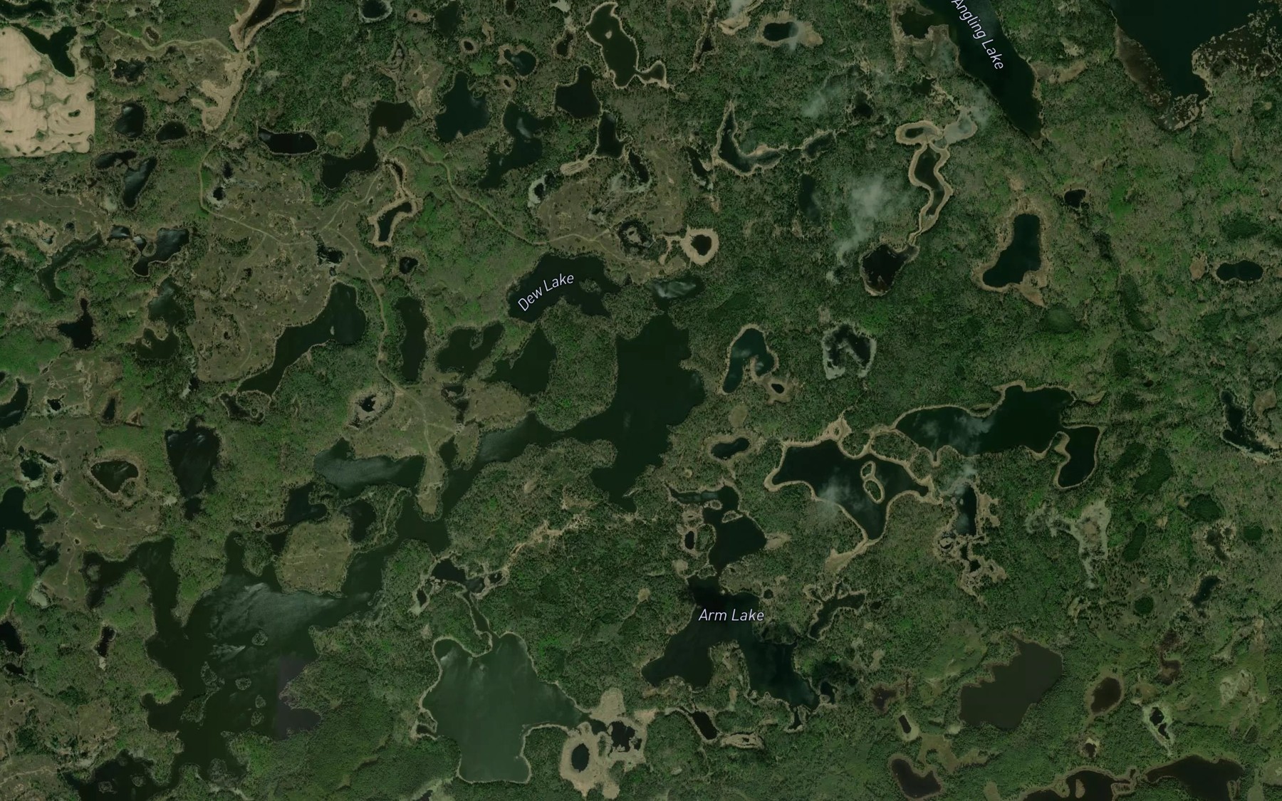 Satellite map of the Home Lake