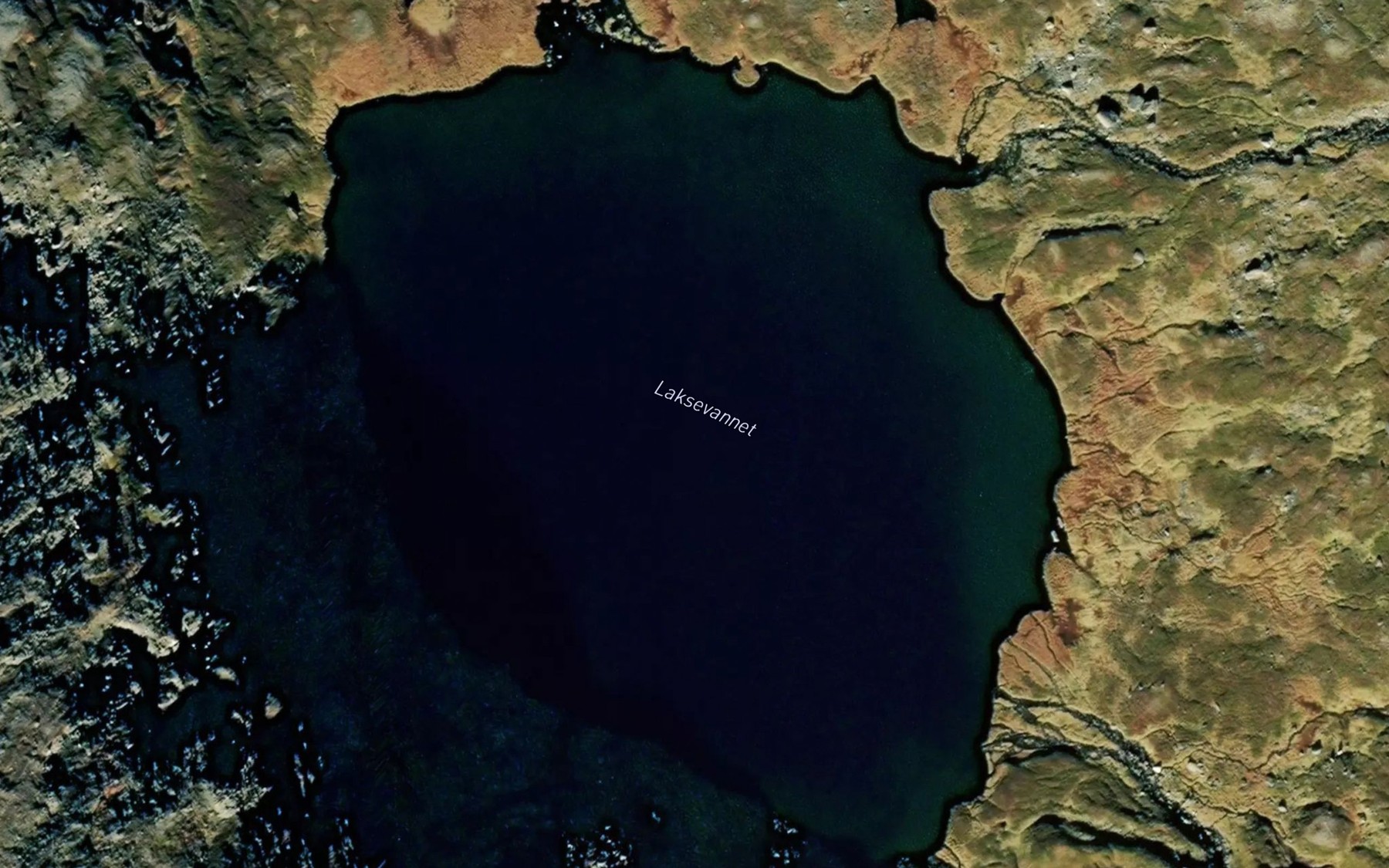 Satellite map of the Laksevatnet