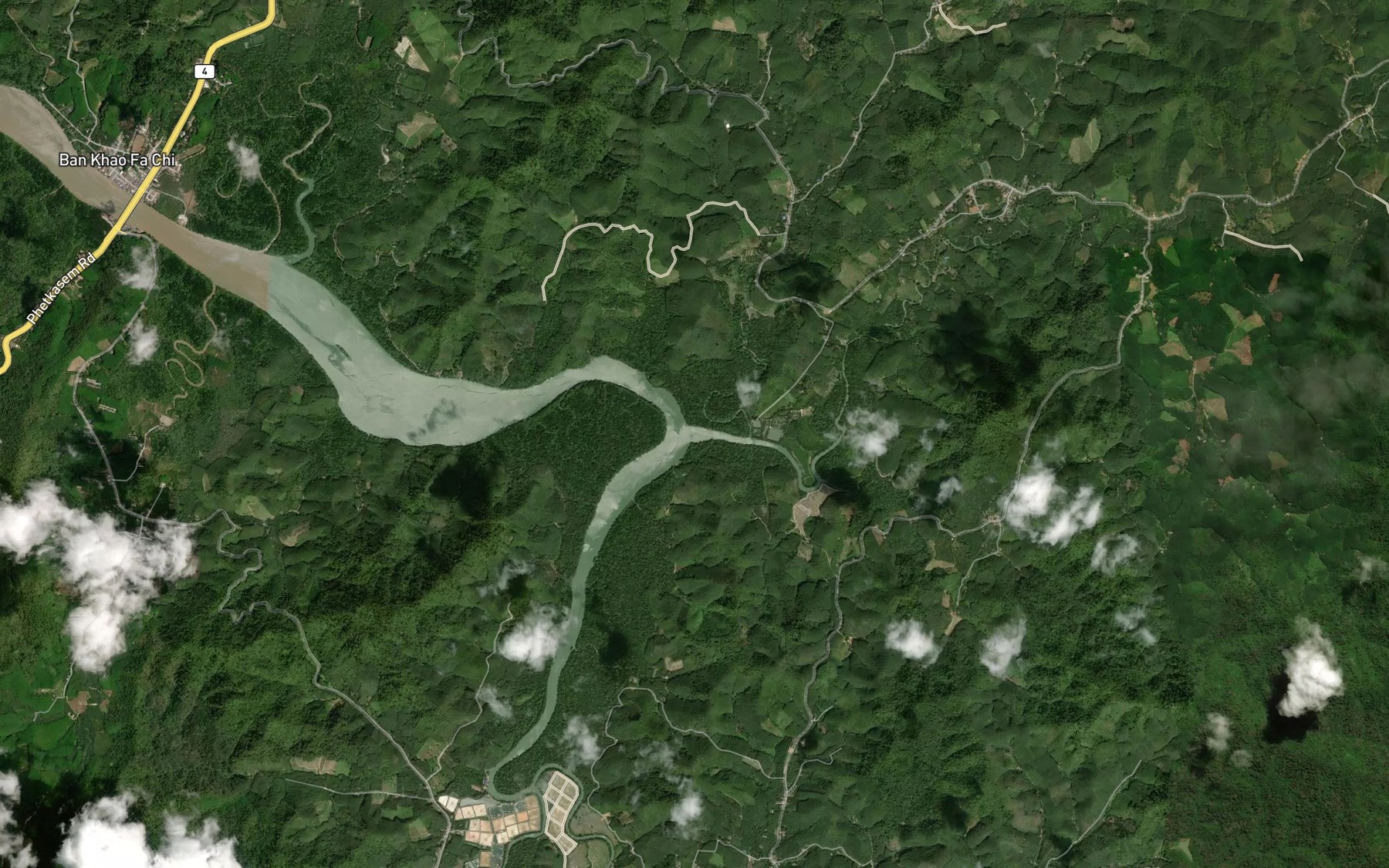 Satellite map of the Khlong Bang Kaeo