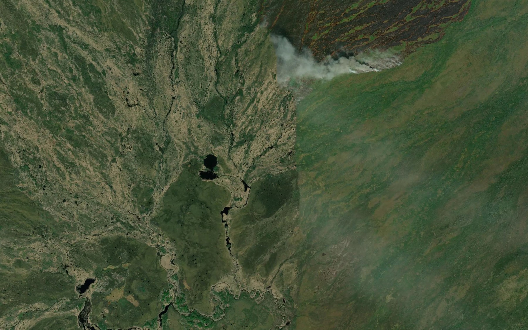 Satellite map of the McKinley Creek