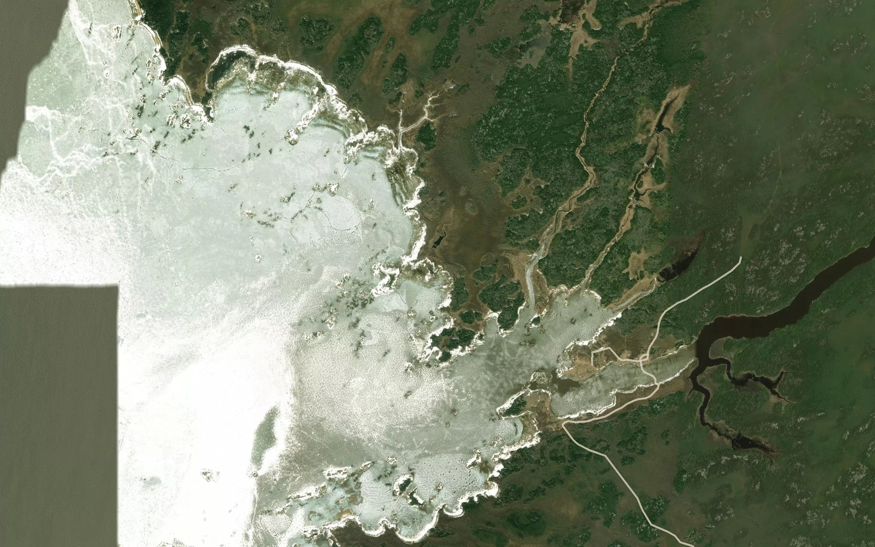 Satellite map of the McKays Creek