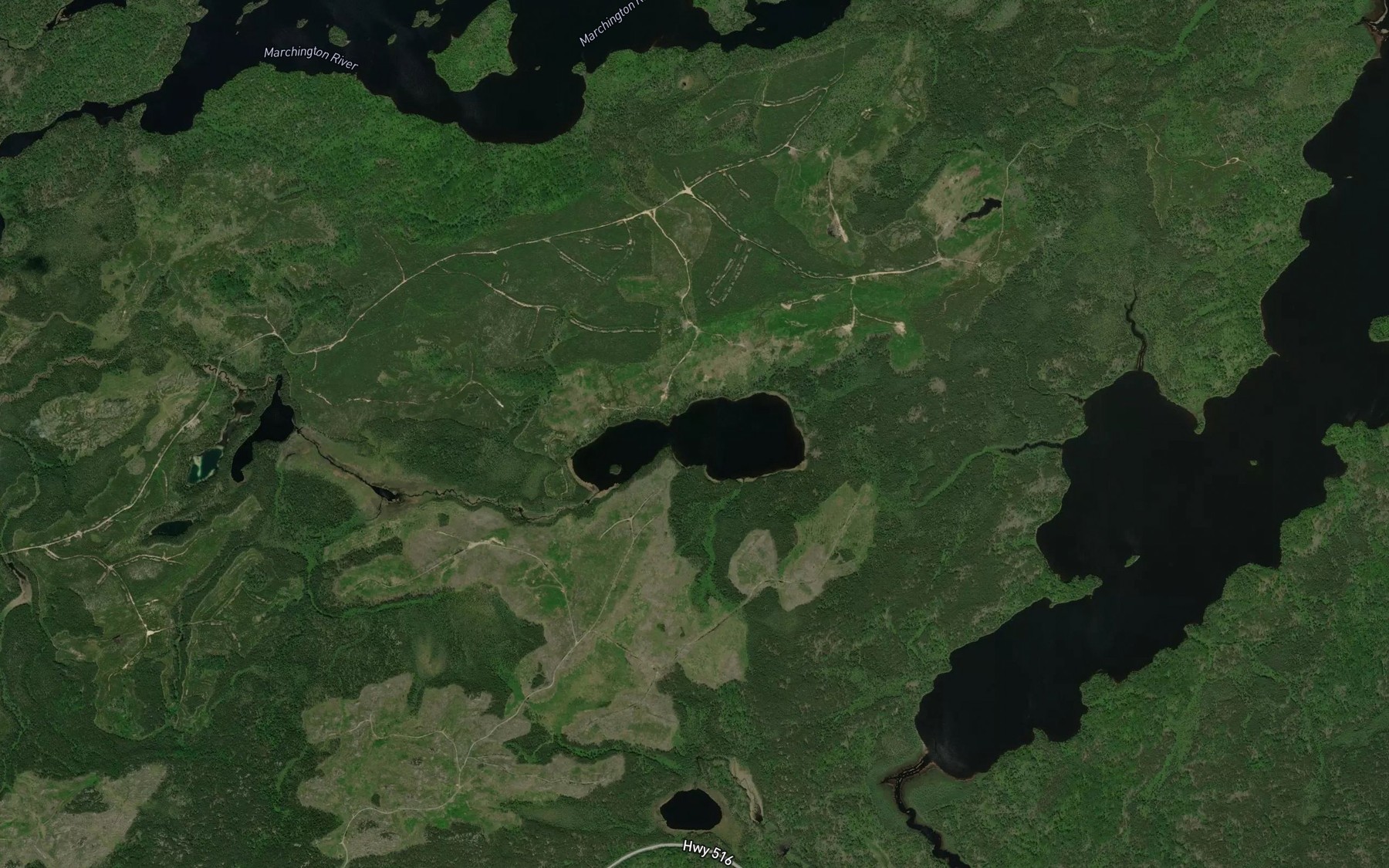 Satellite map of the Tripoli Lake