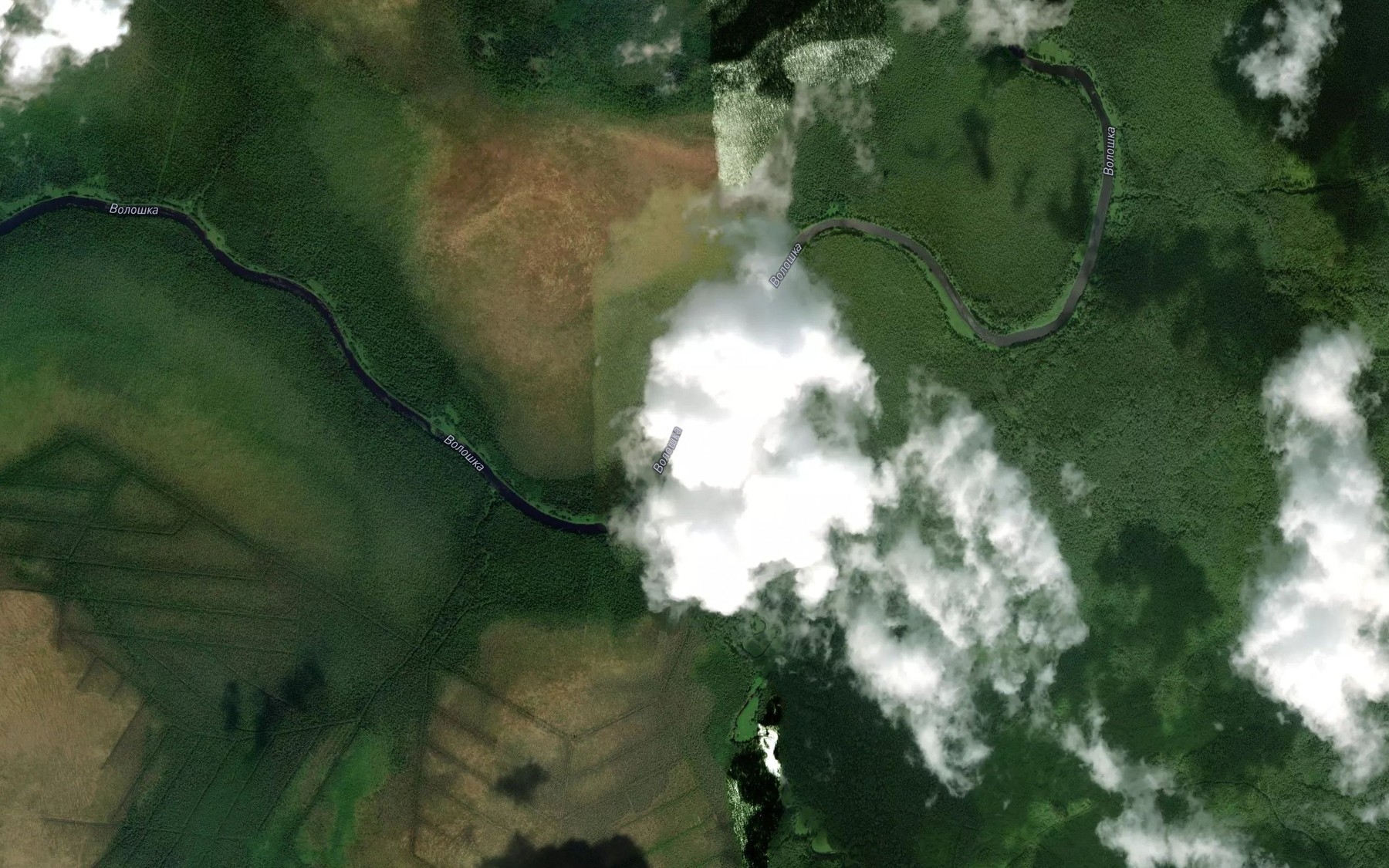 Satellite map of the Konosha