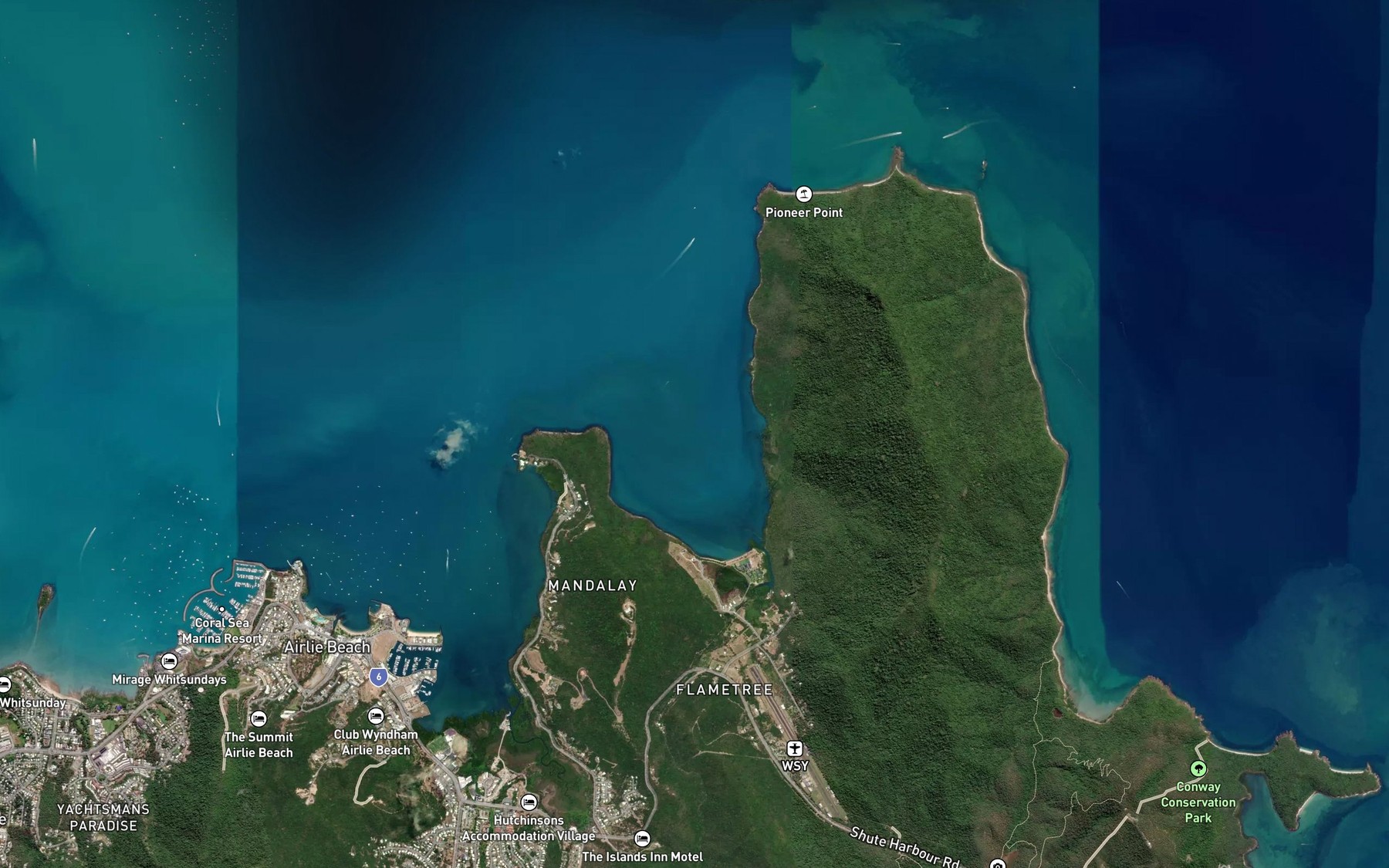 Satellite map of the Funnel Bay
