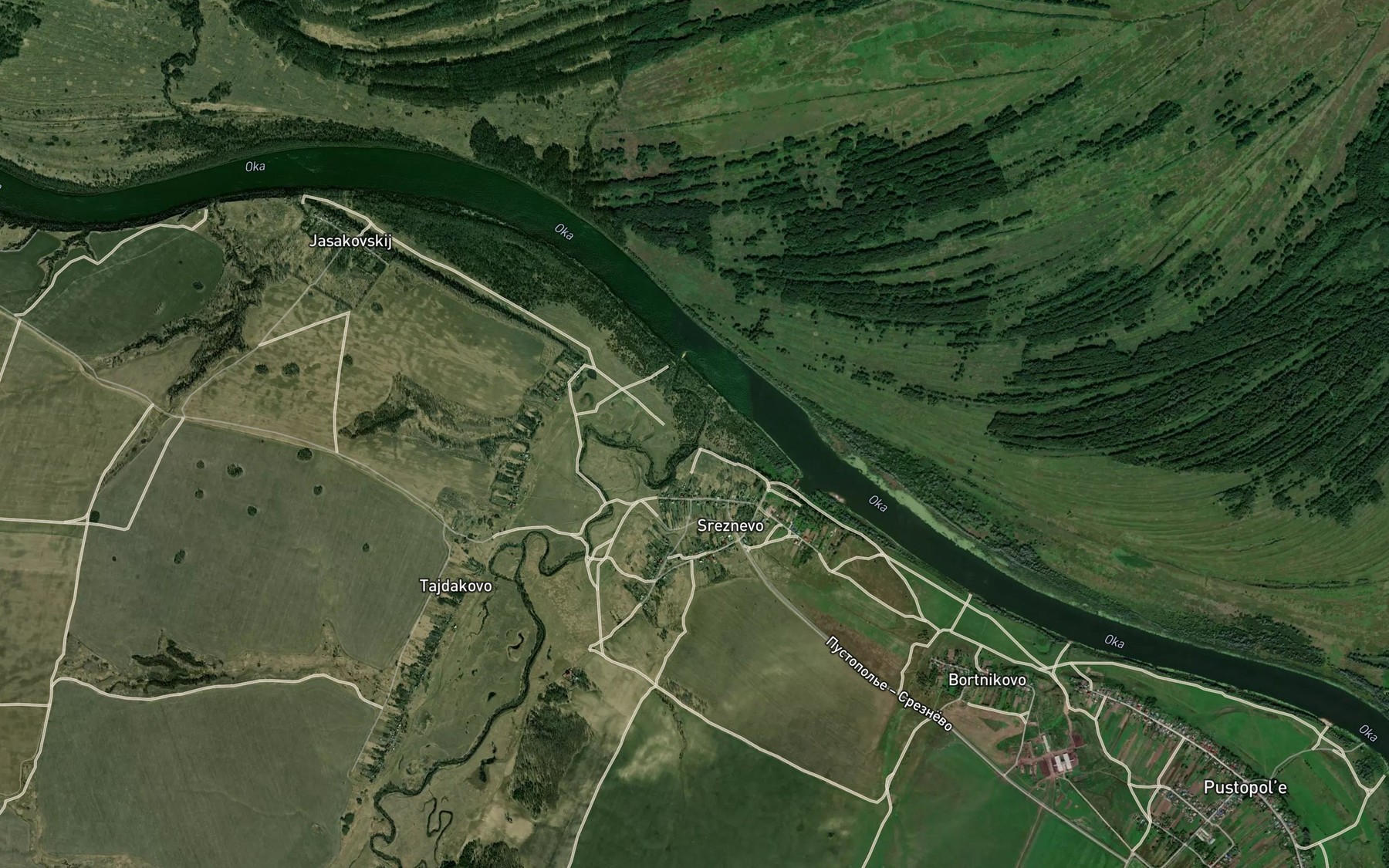Satellite map of the Neplozha