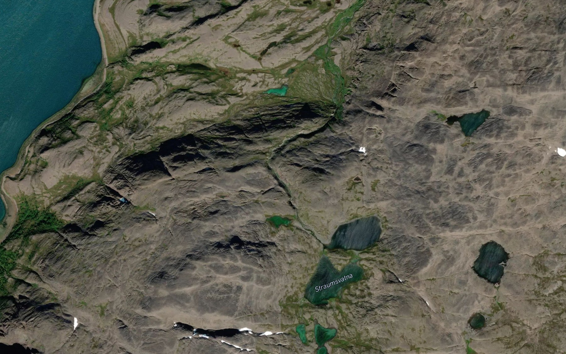 Satellite map of the Oyeelva