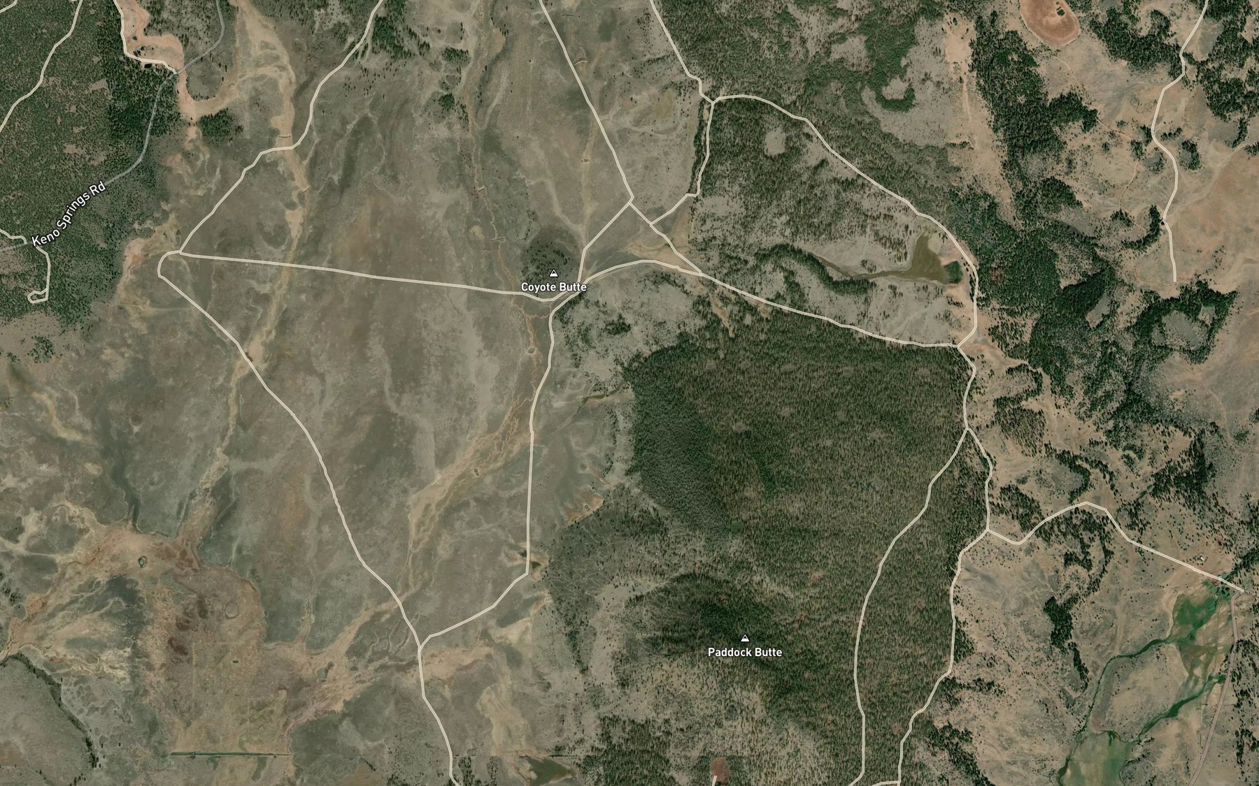 Satellite map of the Painter Spring
