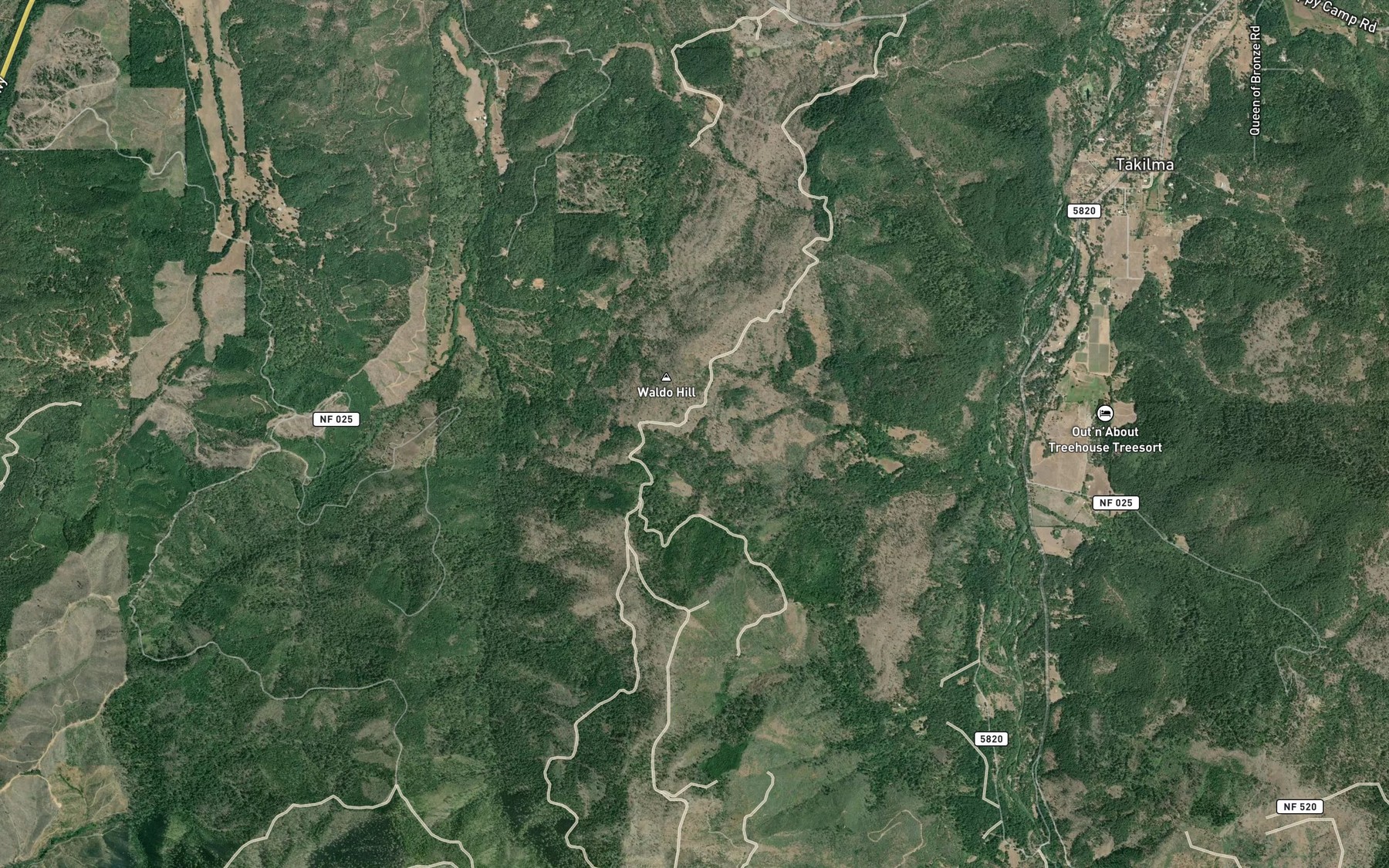Satellite map of the Studhorse Creek
