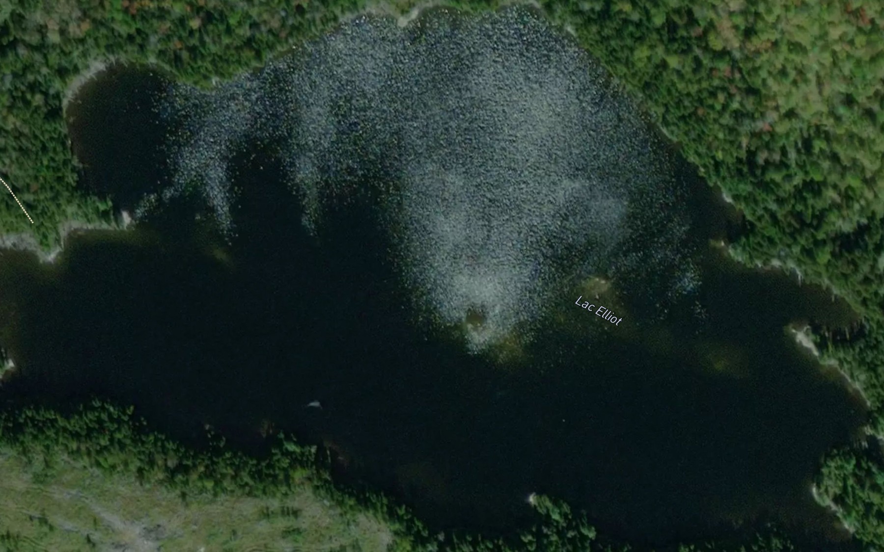 Satellite map of the Lac Elliot
