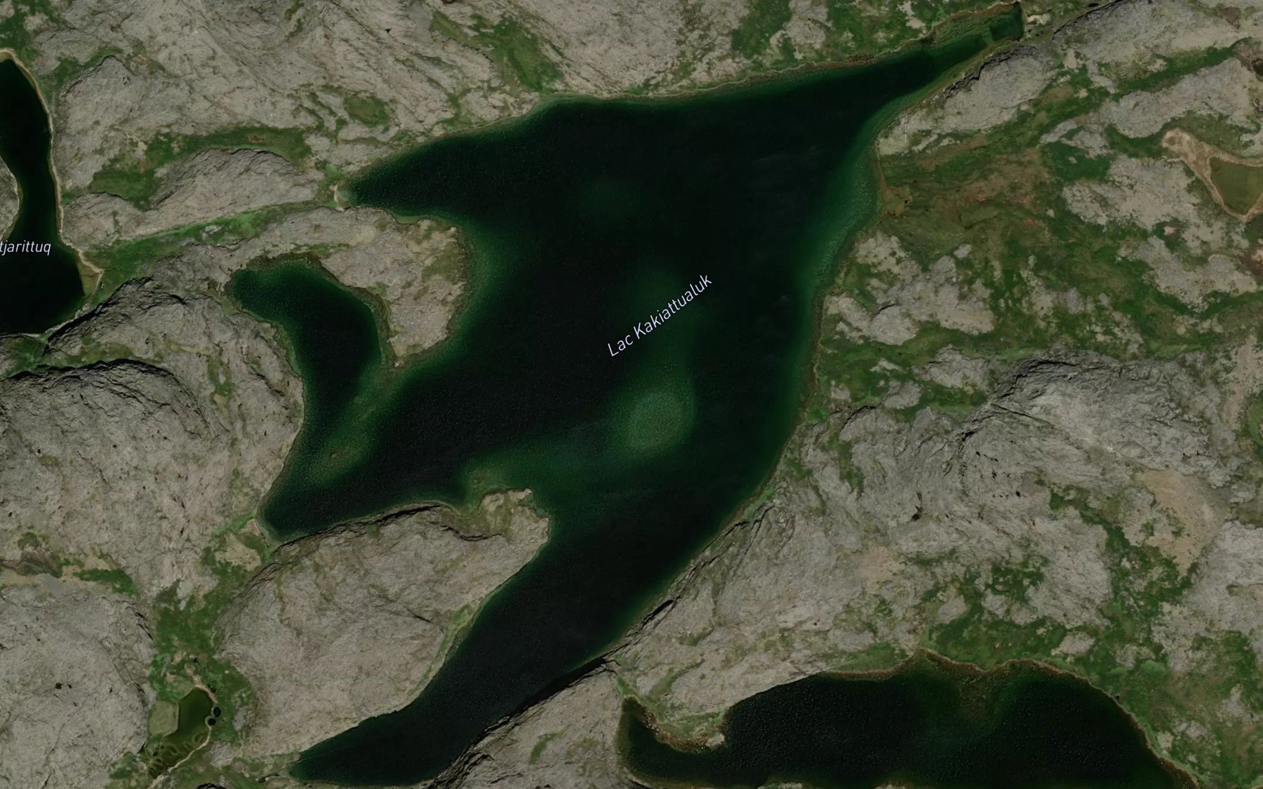 Satellite map of the Lac Kakiattualuk