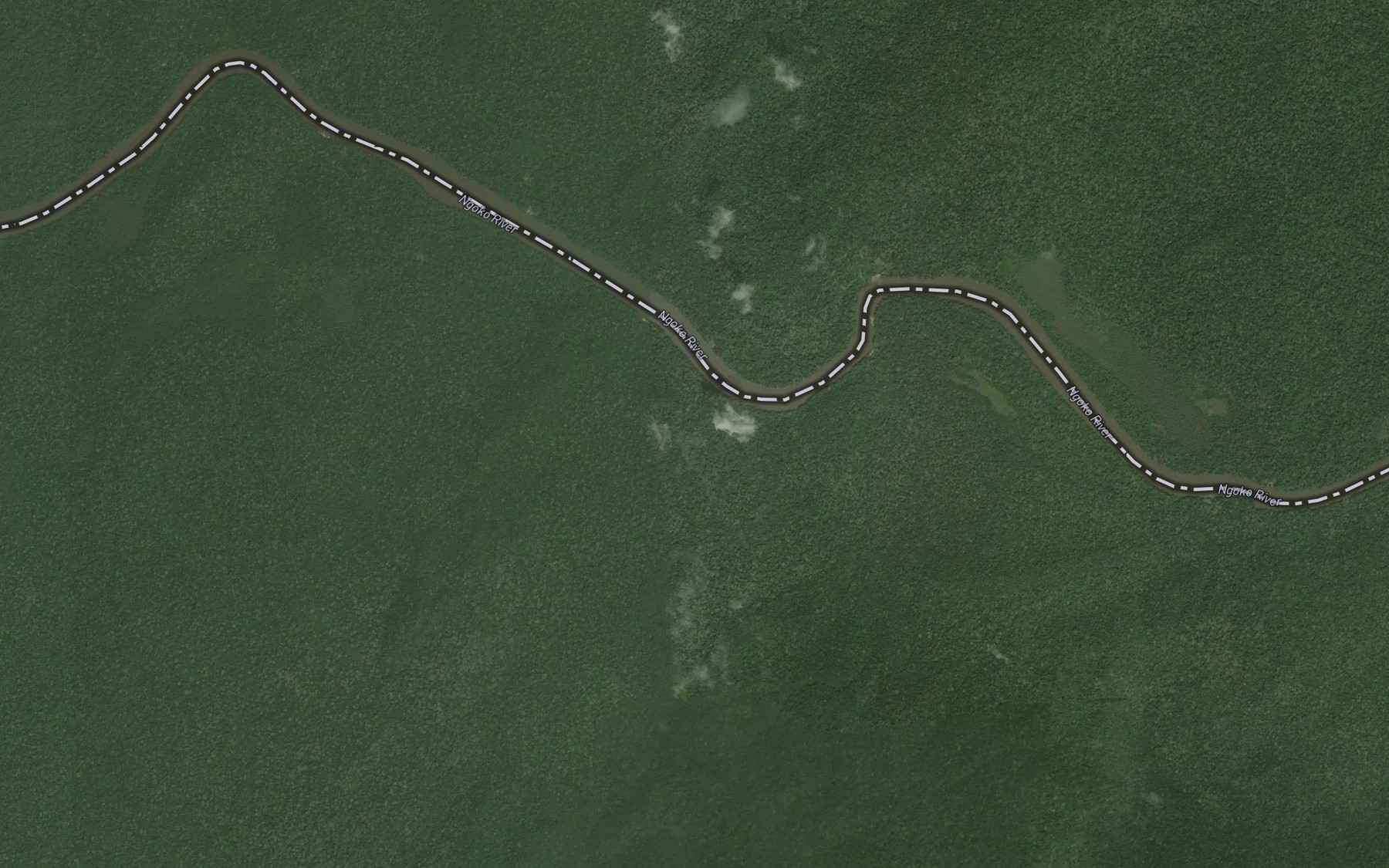 Satellite map of the Moukoundou