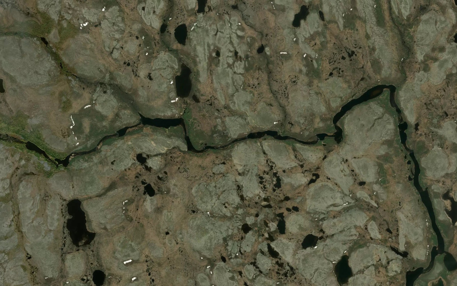 Satellite map of the Hay Rapids