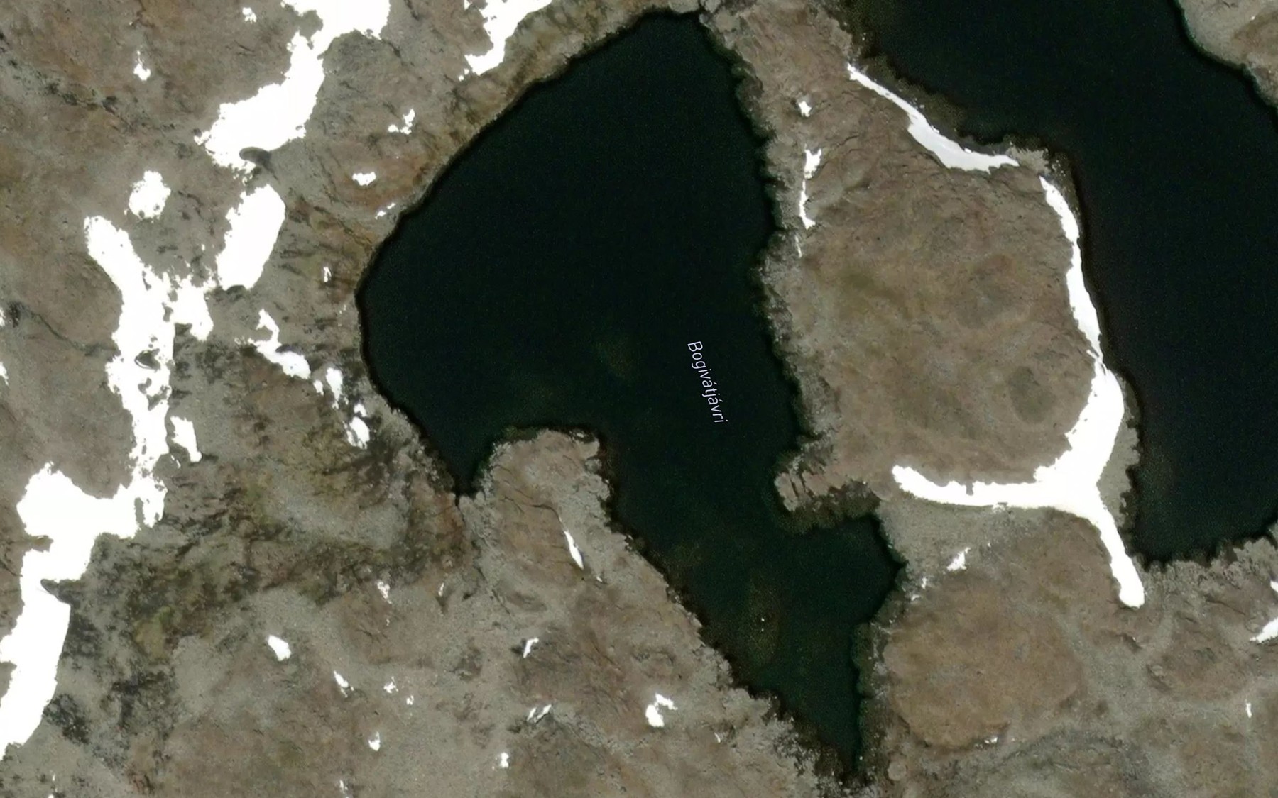 Satellite map of the Bogivatjavri