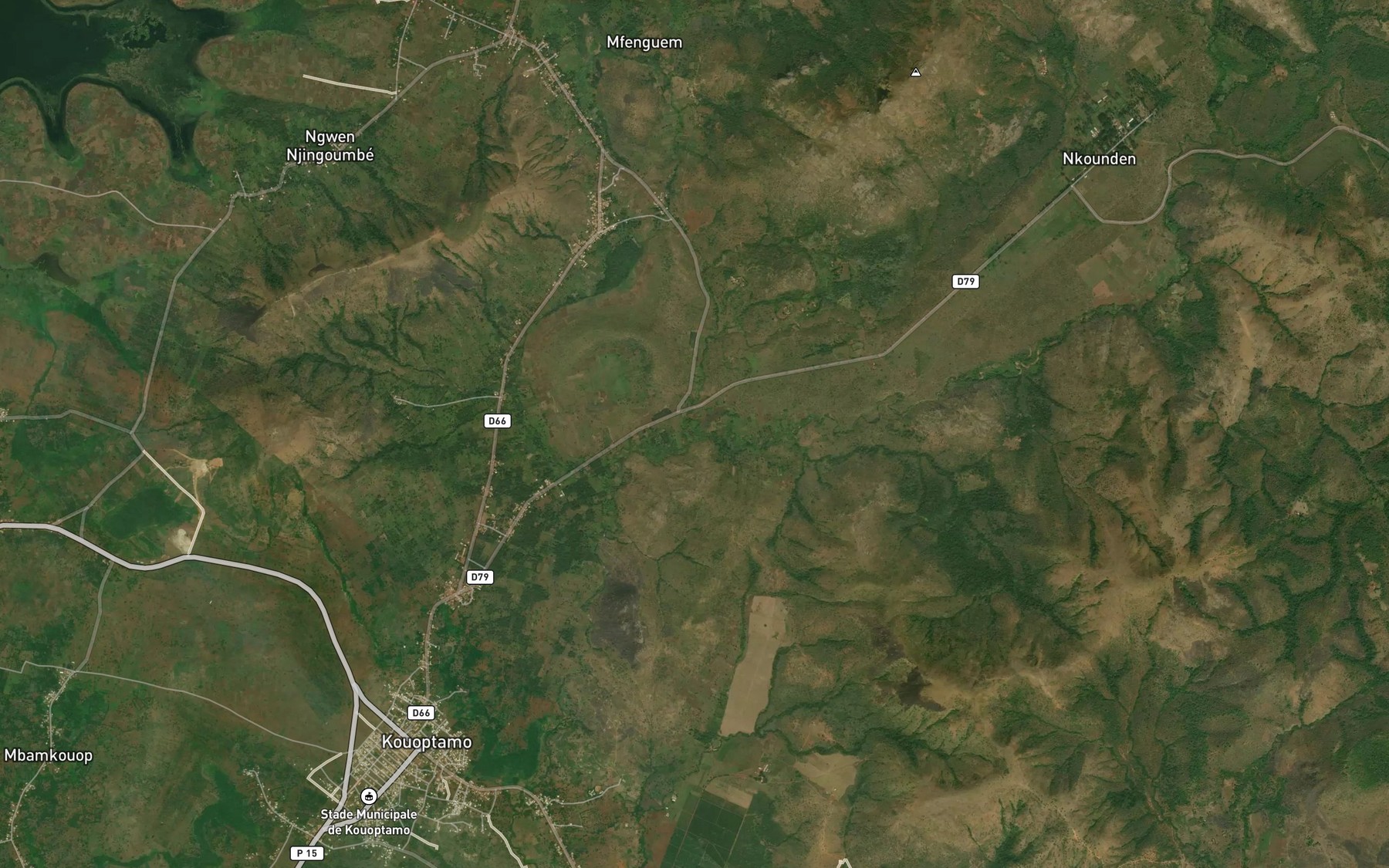 Satellite map of the Chanke