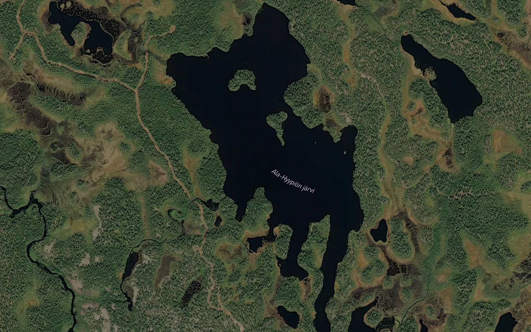 Satellite map of the Hyypionjarvi