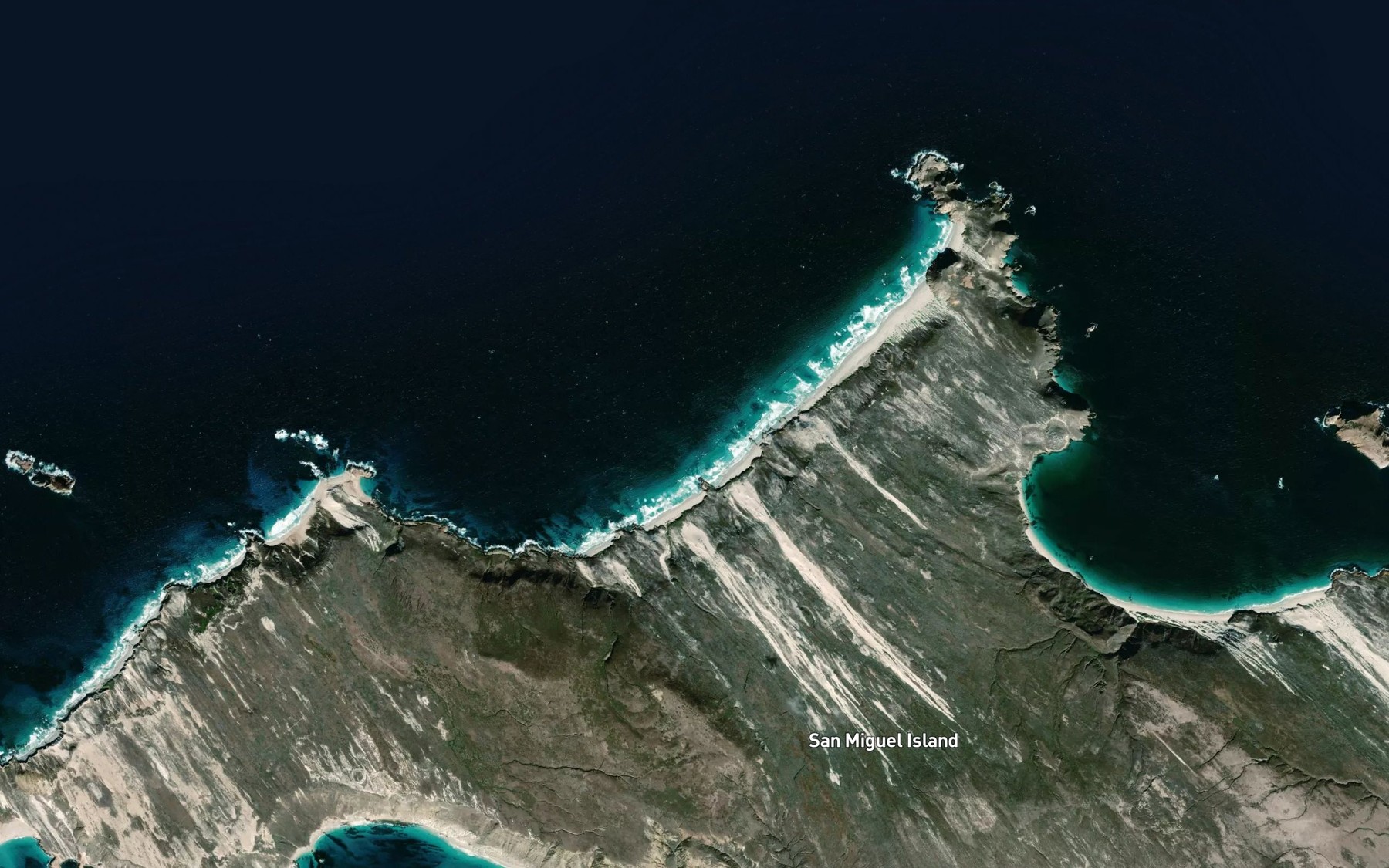 Satellite map of the Simonton Cove