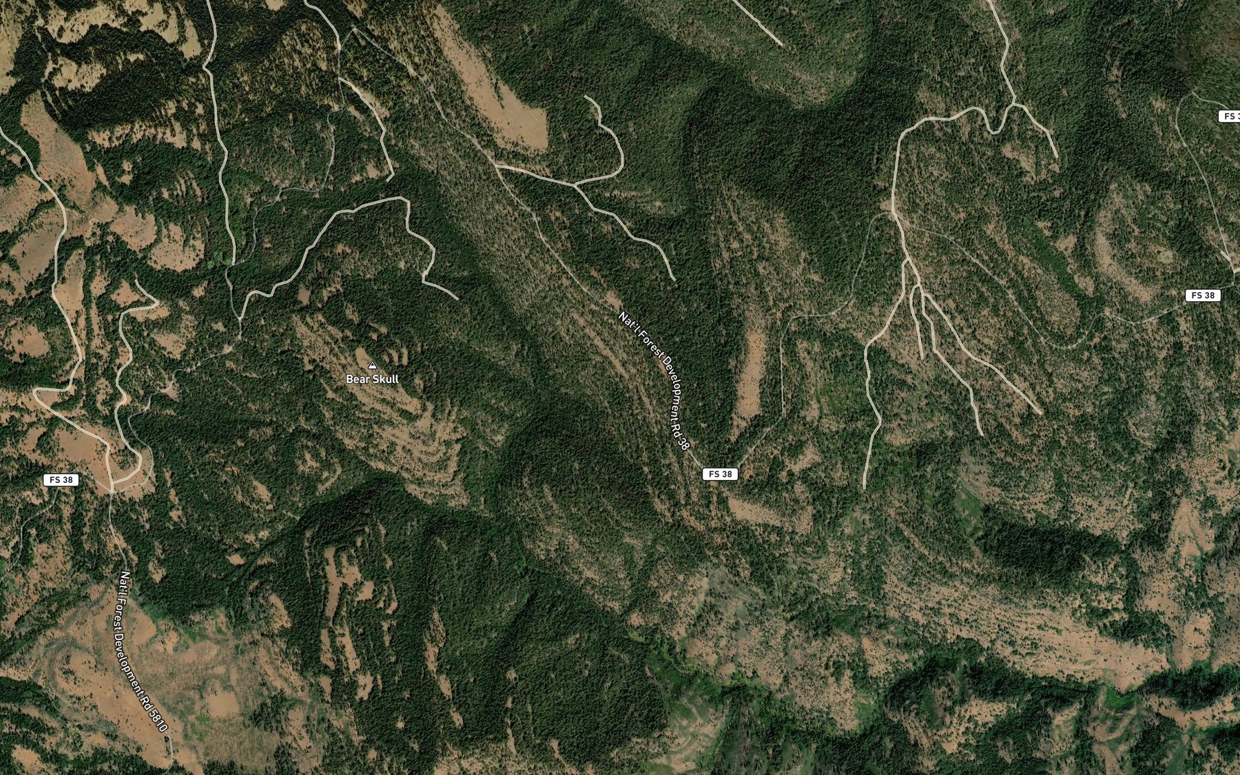 Satellite map of the Bellwether Spring