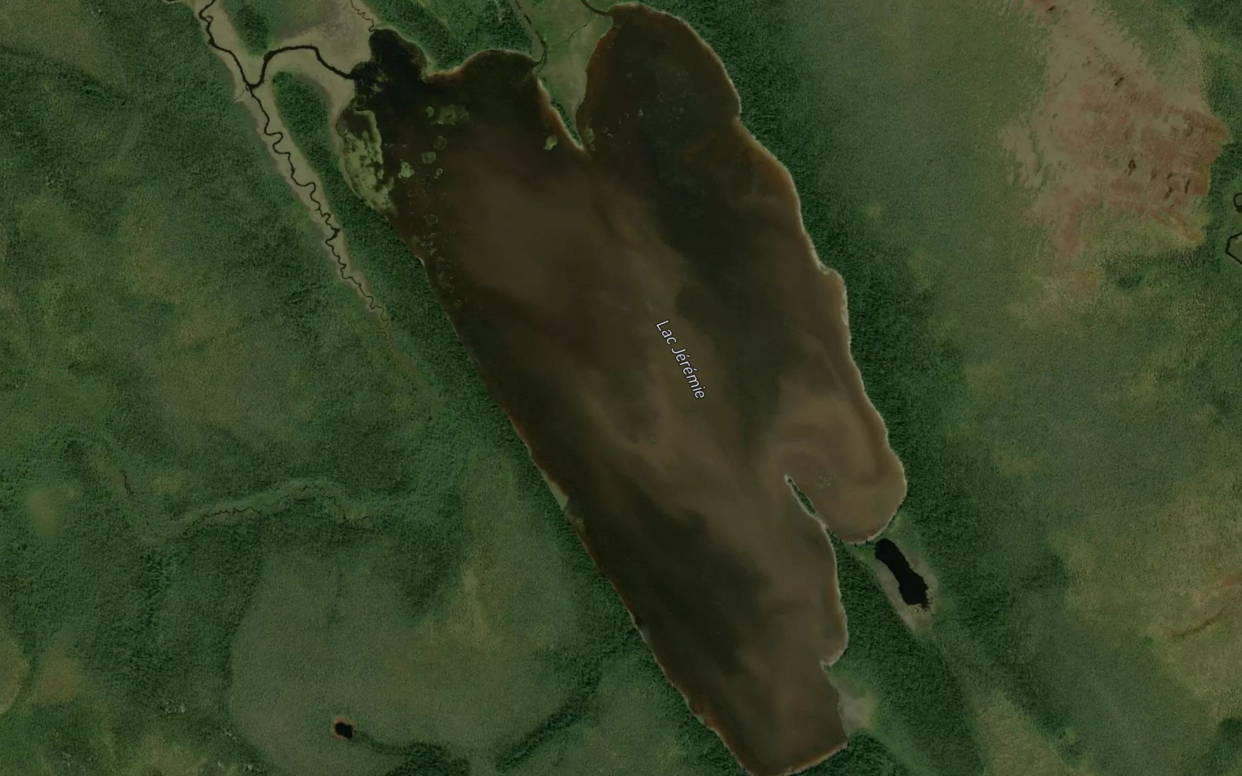 Satellite map of the Lac Jeremie