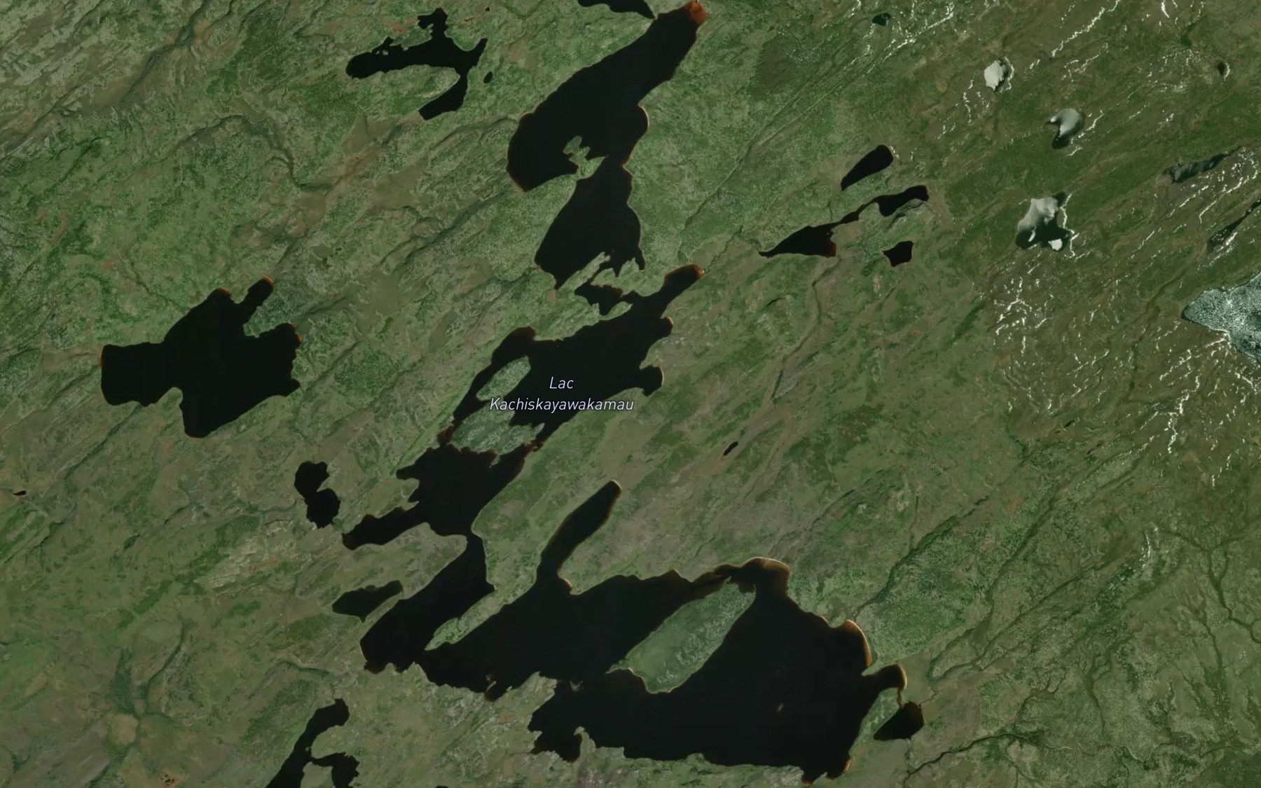 Satellite map of the Lac Kachiskayawakamau