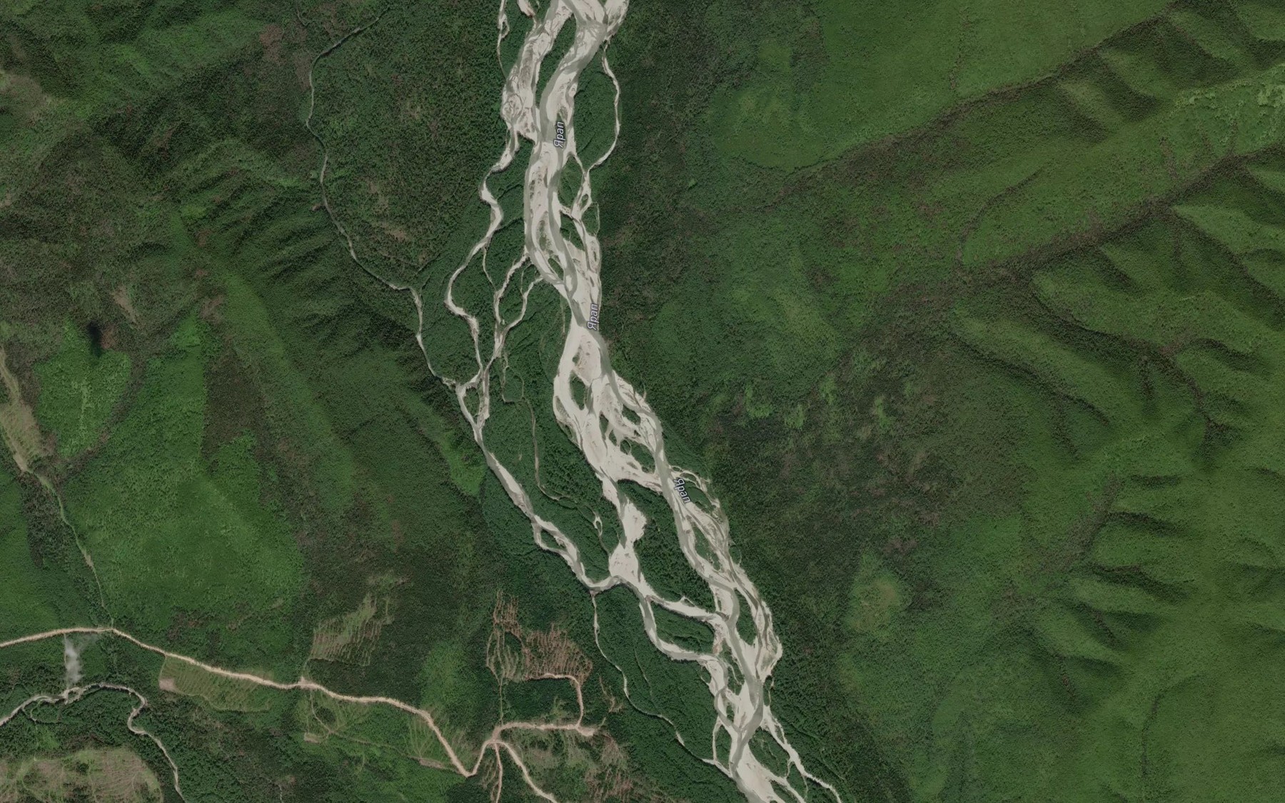 Satellite map of the Ovkuchi-Makit
