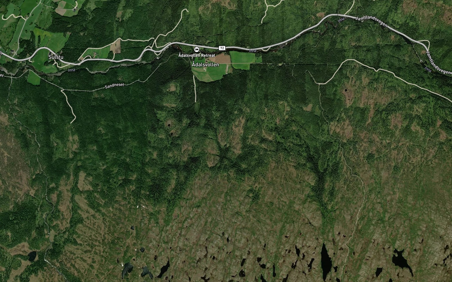 Satellite map of the Vollabekken