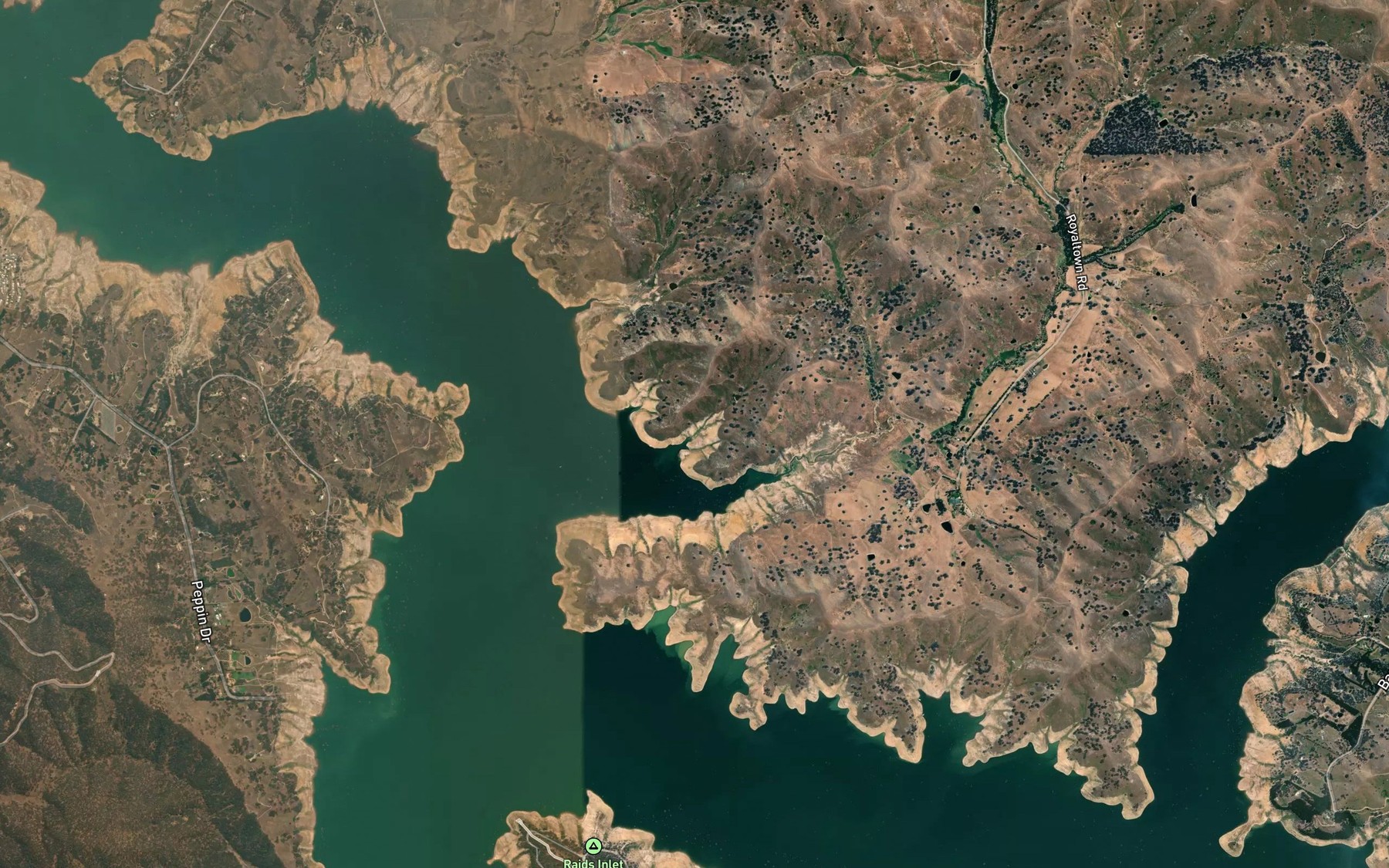 Satellite map of the Lightwood Bay
