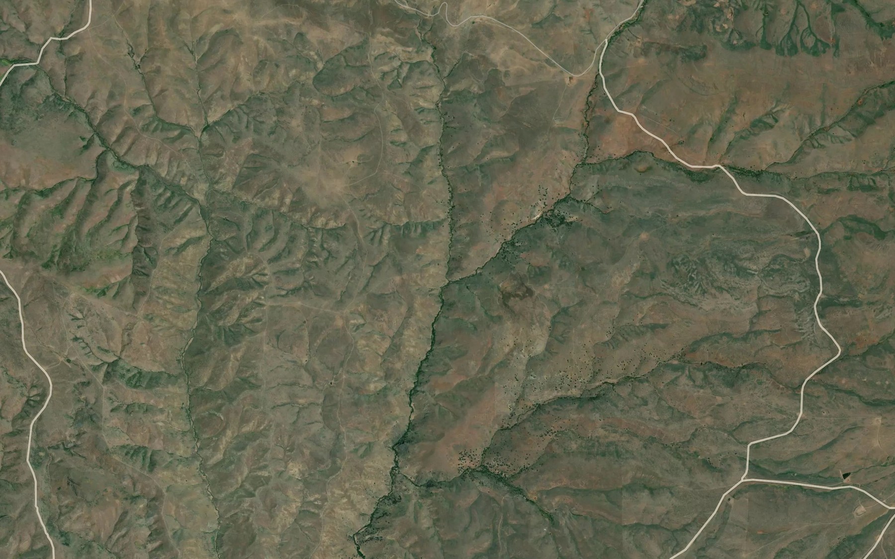 Satellite map of the Sardine Creek