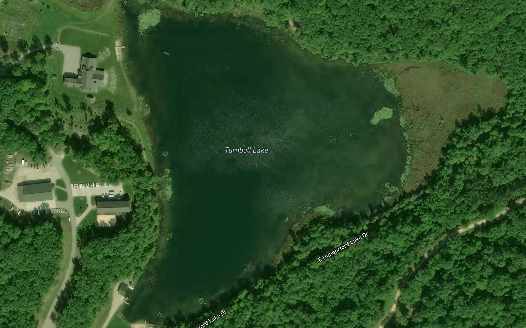 Satellite map of the Turnbull Lake