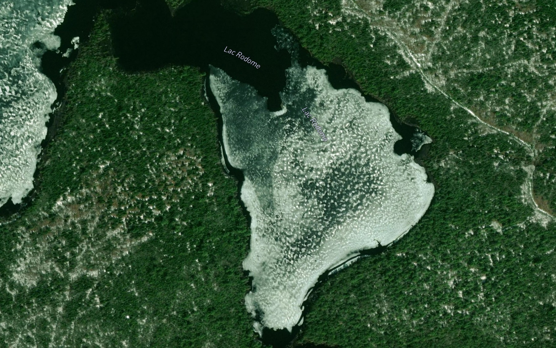 Satellite map of the Lac Rodome