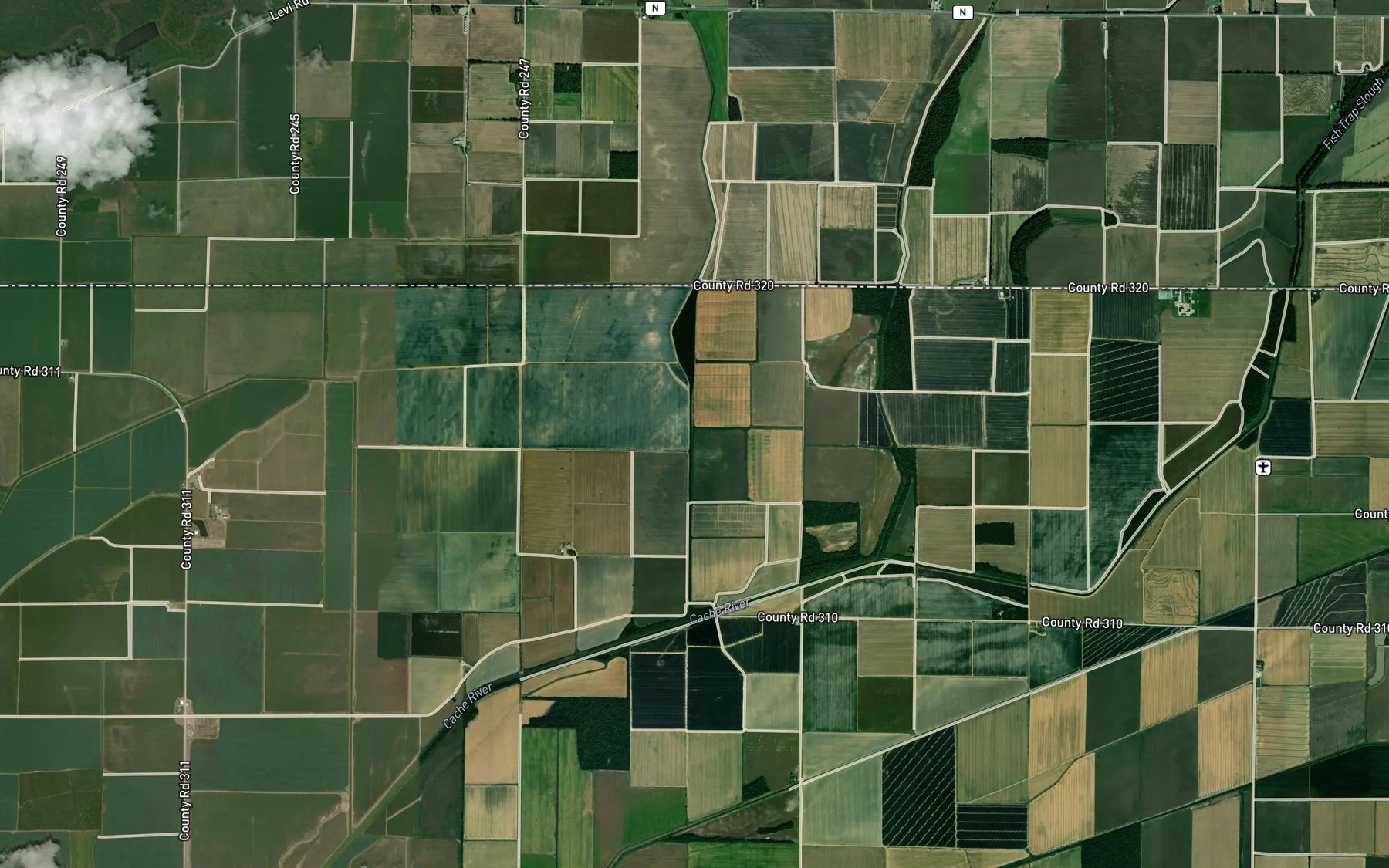 Satellite map of the Ditch Number 6