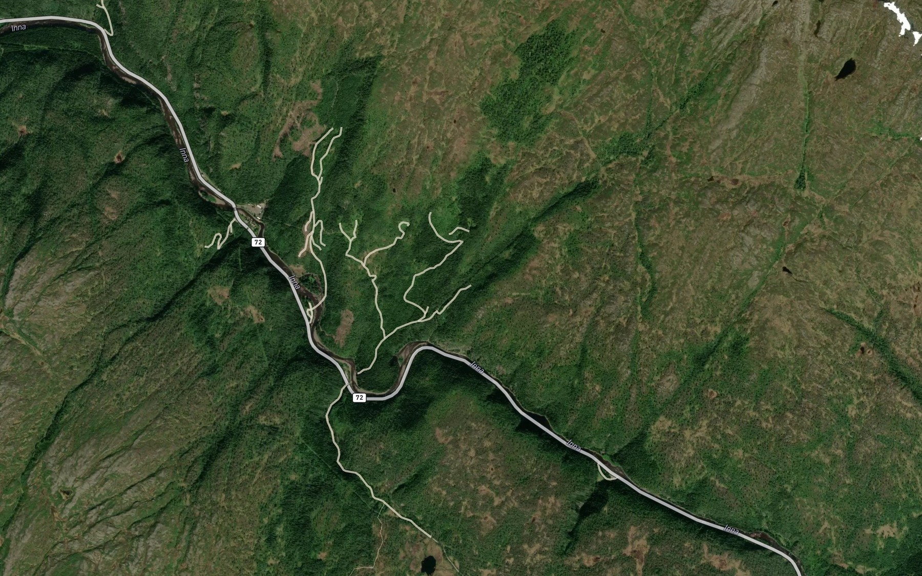 Satellite map of the Seterbekken