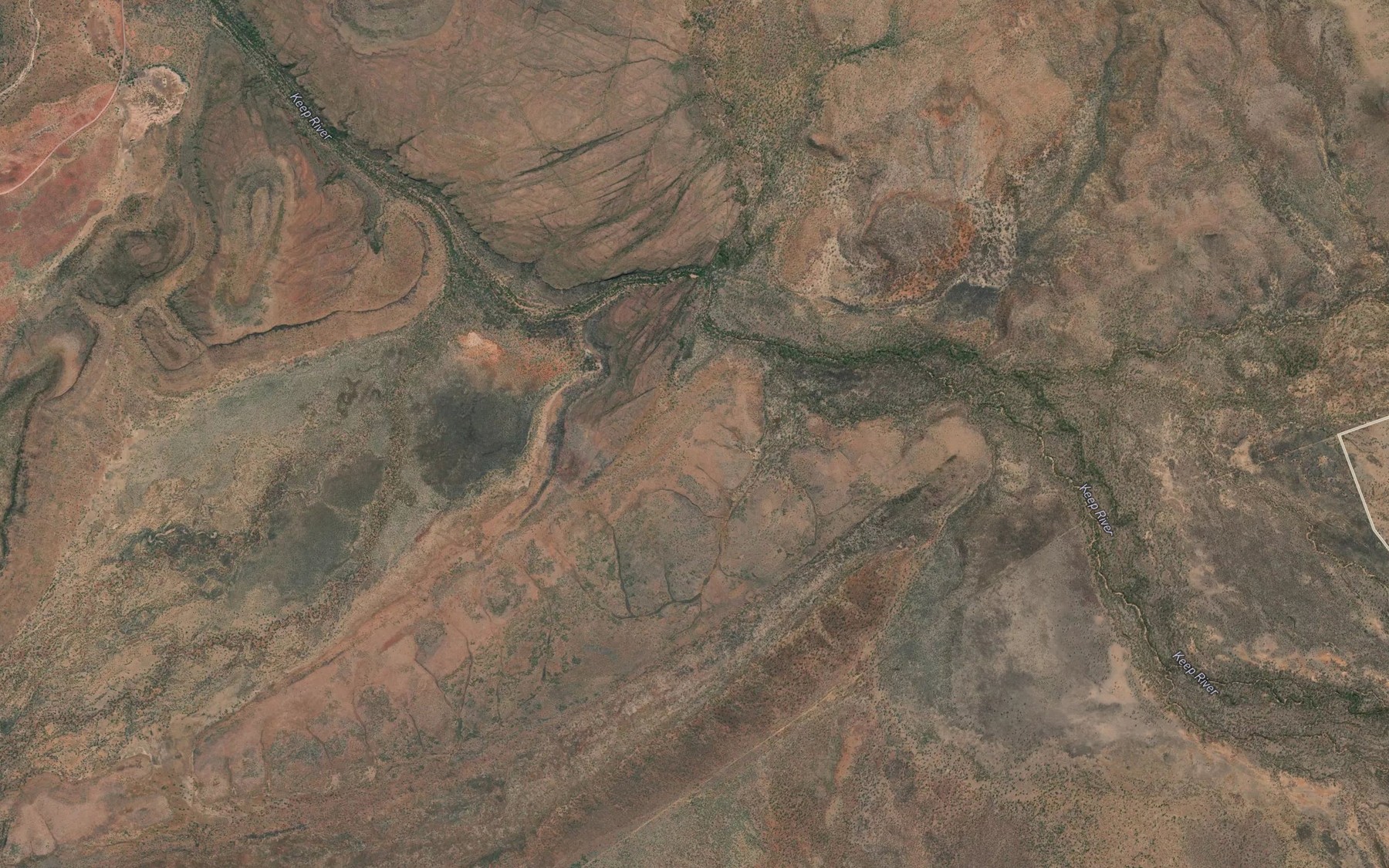 Satellite map of the Dingo Creek