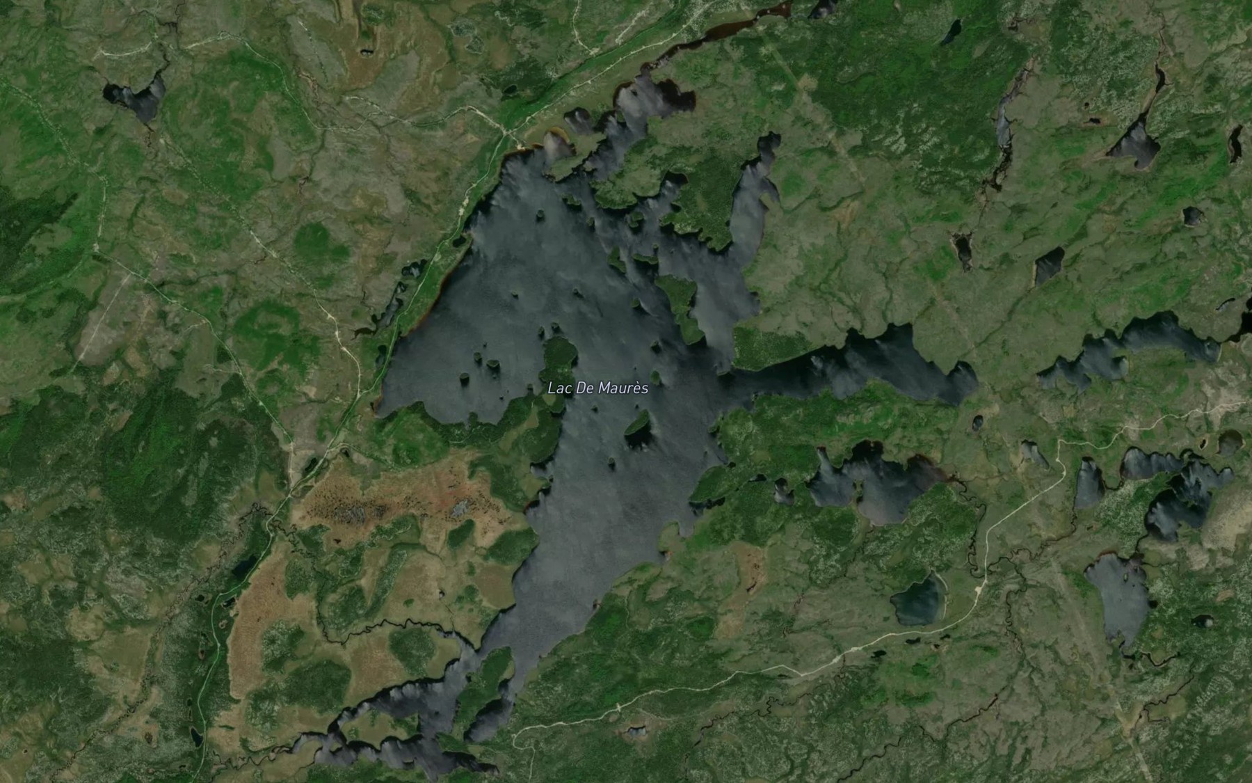 Satellite map of the Lac De Maures