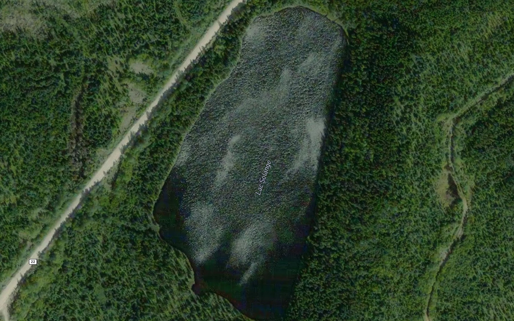 Satellite map of the Lac Solange