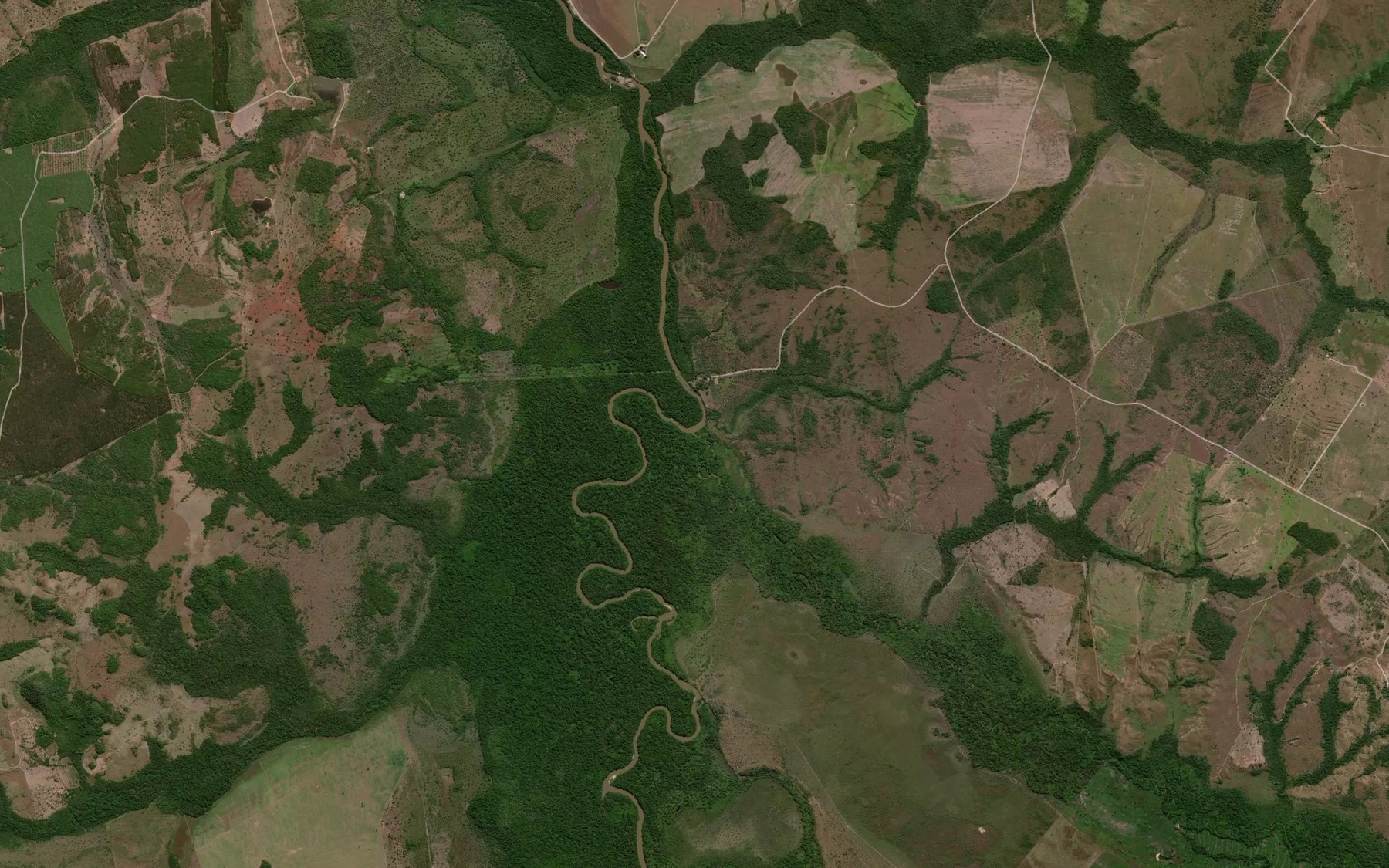 Satellite map of the Ribeirao Cocalinho