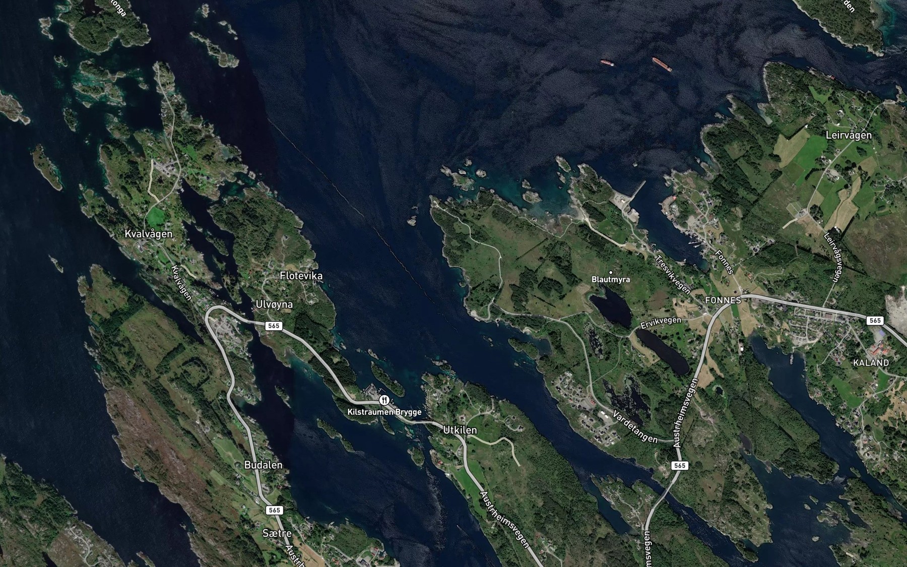 Satellite map of the Solisholmbukta