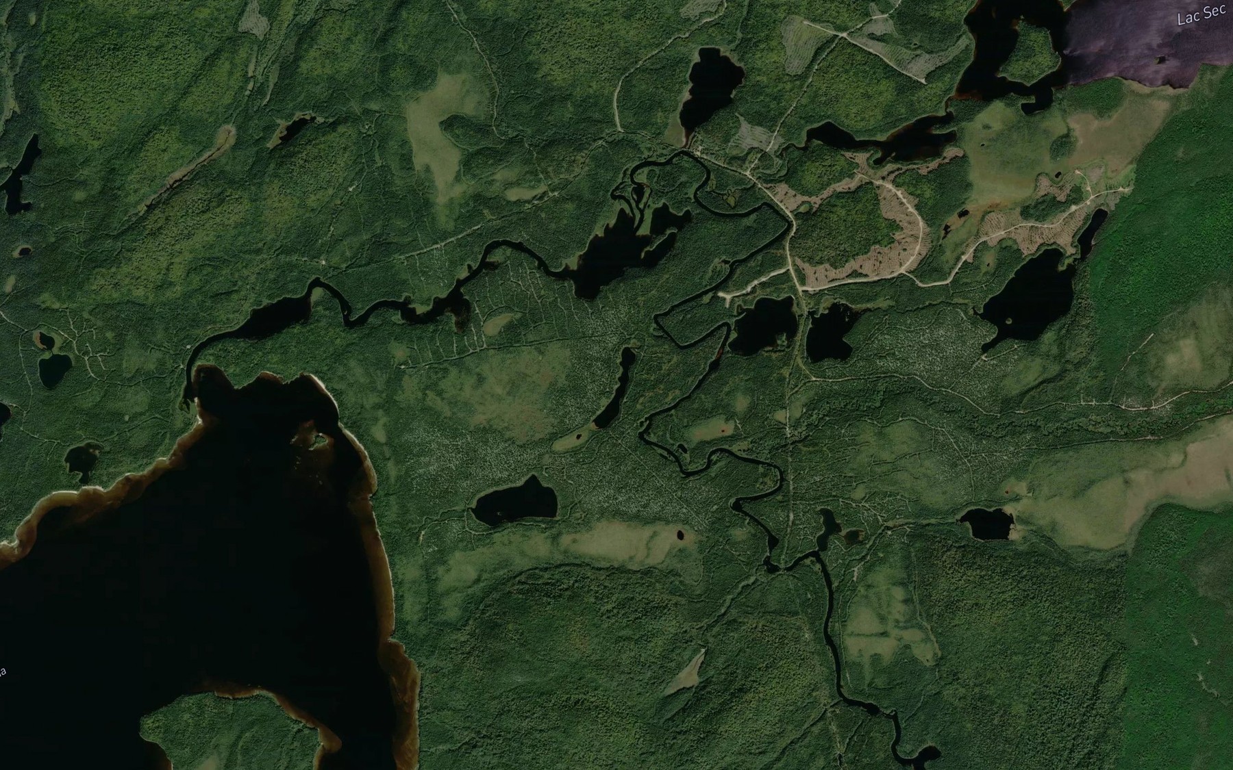Satellite map of the Lac de l'Arpenteuse