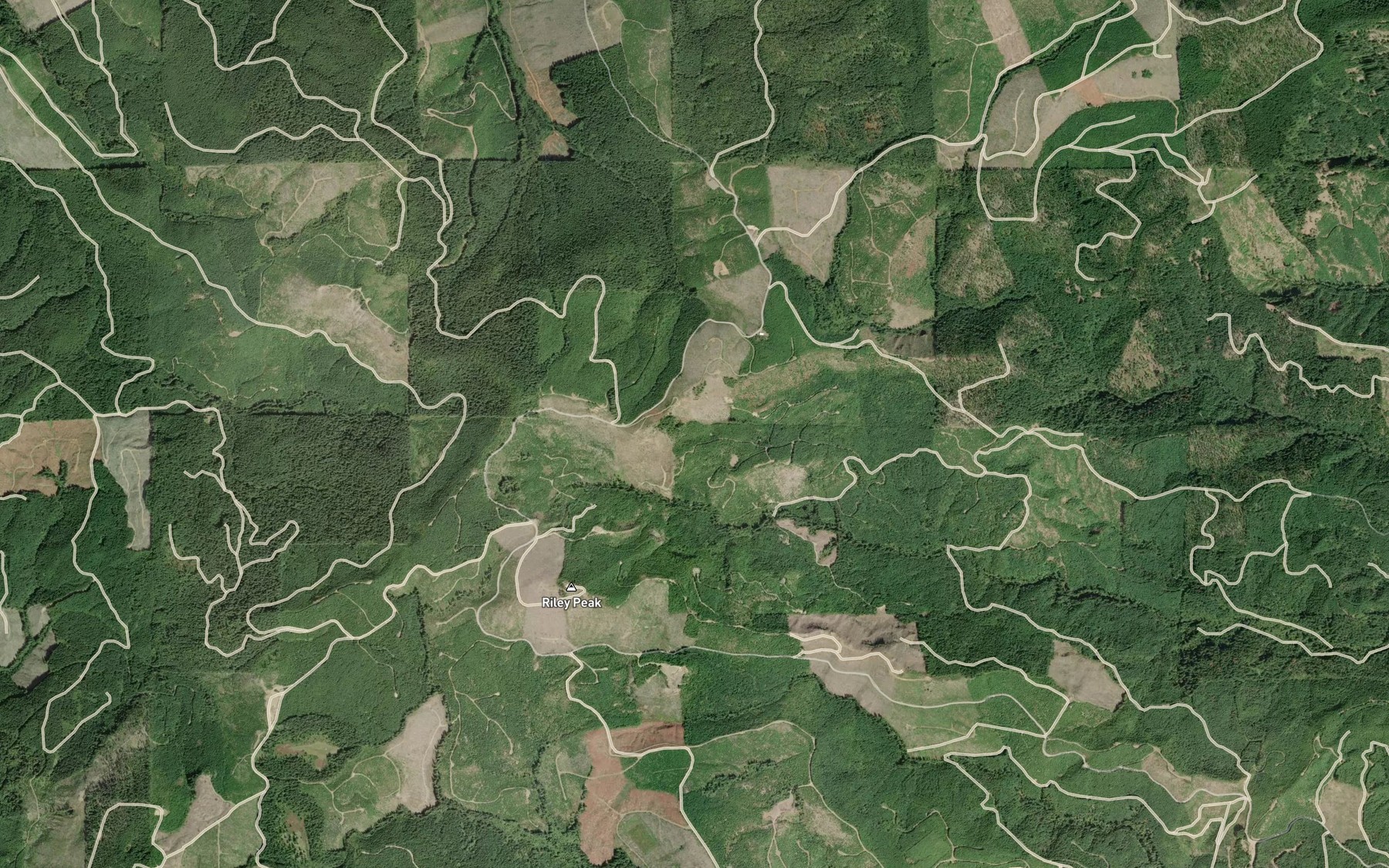 Satellite map of the Lytle Creek