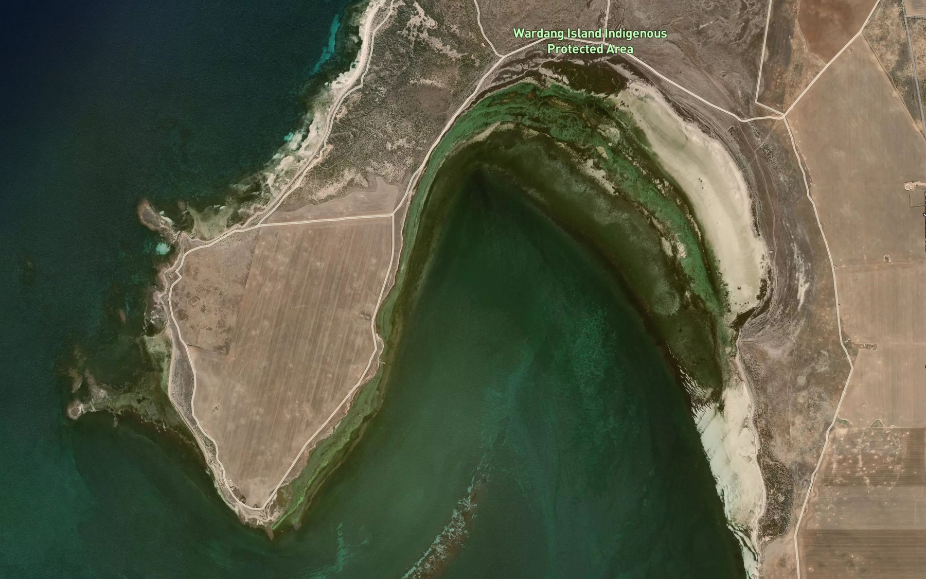 Satellite map of the Port Victoria
