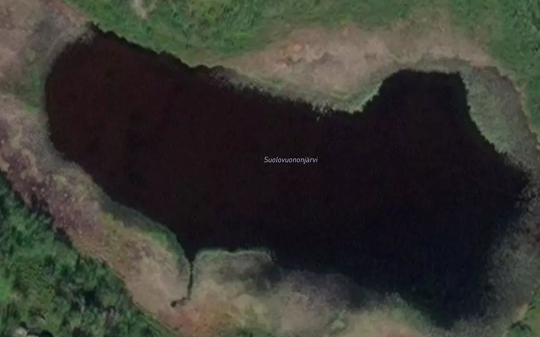 Satellite map of the Suolovuononjaervi