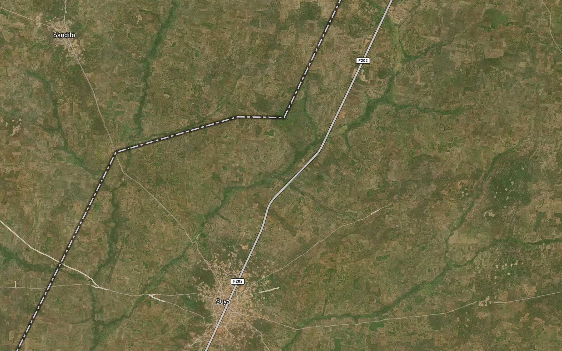 Satellite map of the River Dogobiyan
