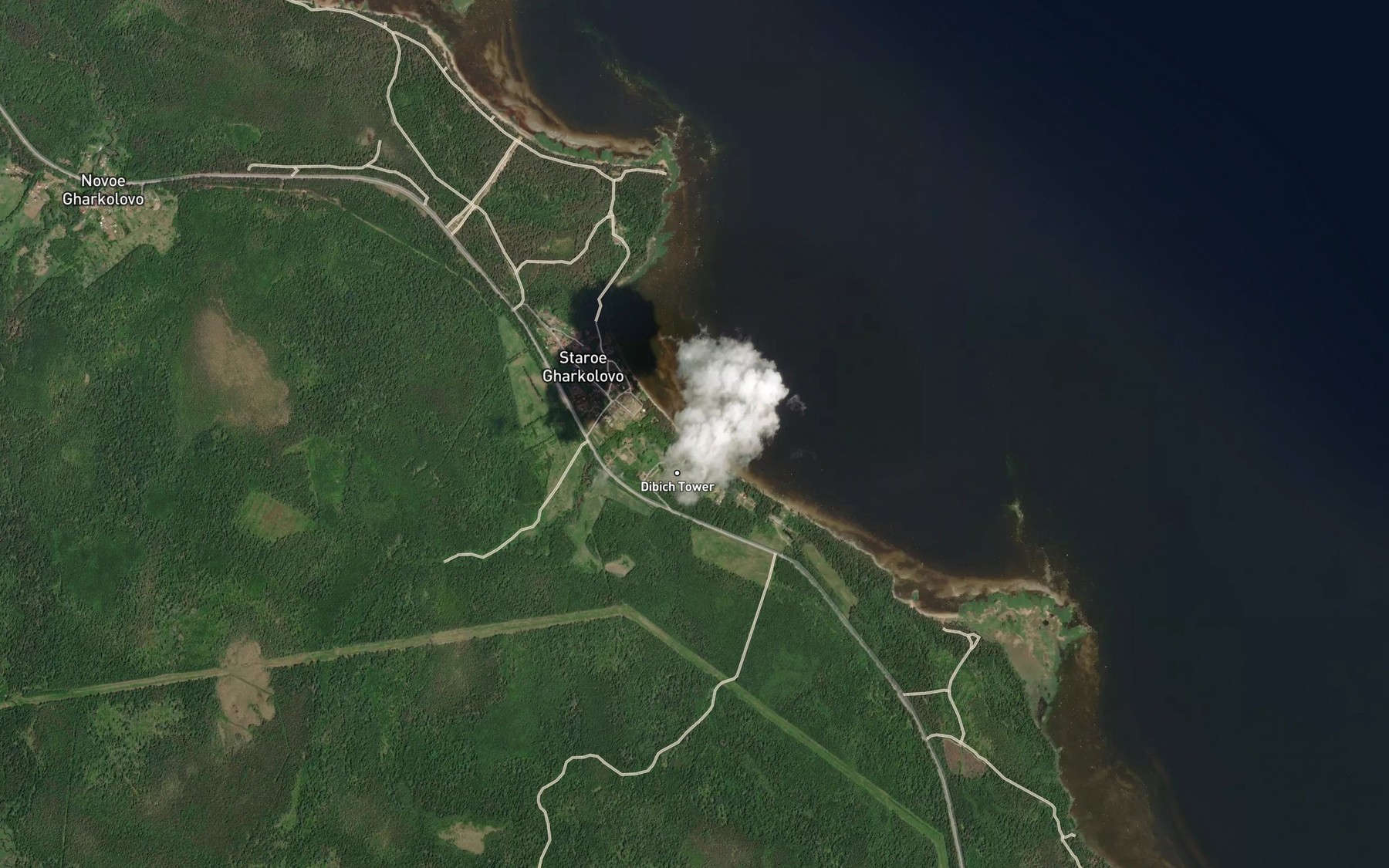 Satellite map of the Gorkolovskiy
