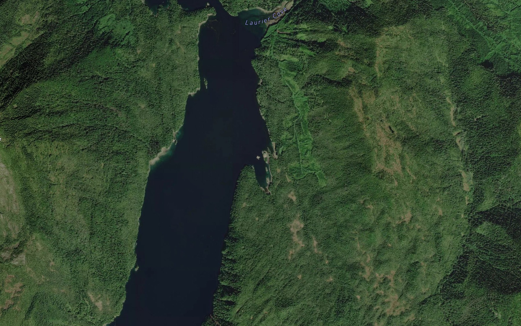 Satellite map of the Osborn Cove