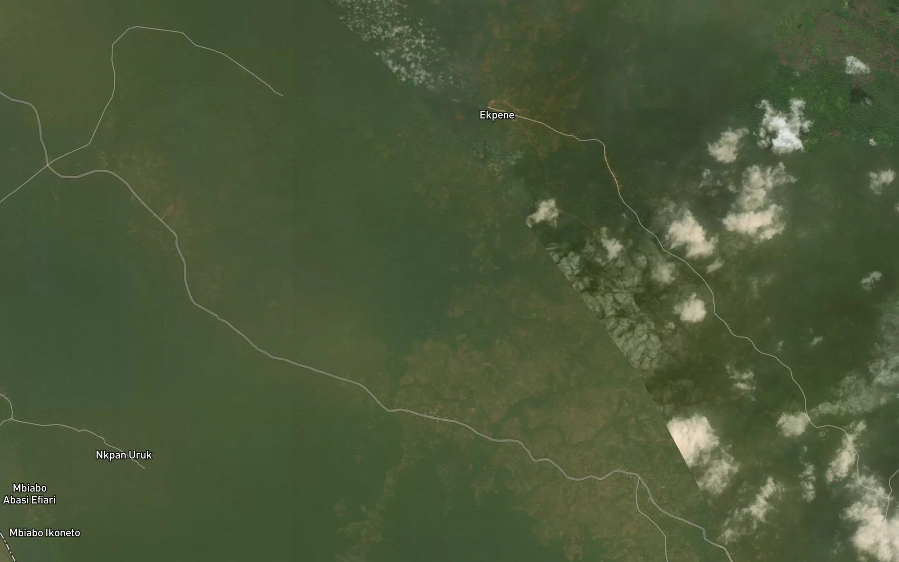 Satellite map of the Edik Okpo