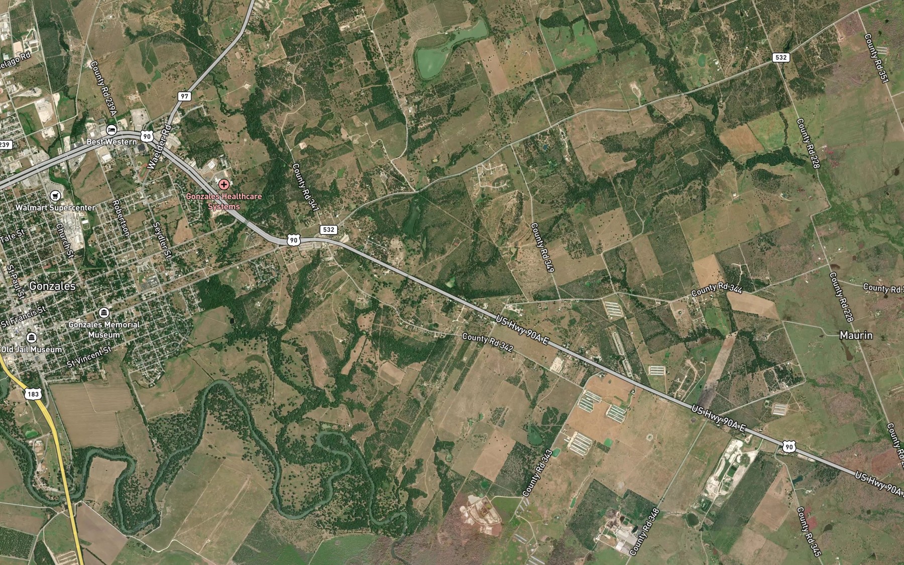 Satellite map of the Halamicek Lake Number 2