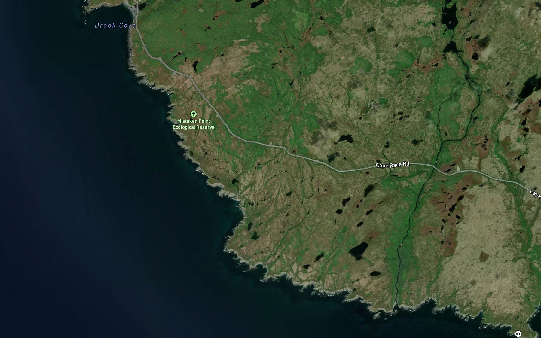 Satellite map of the Freshwater Cove