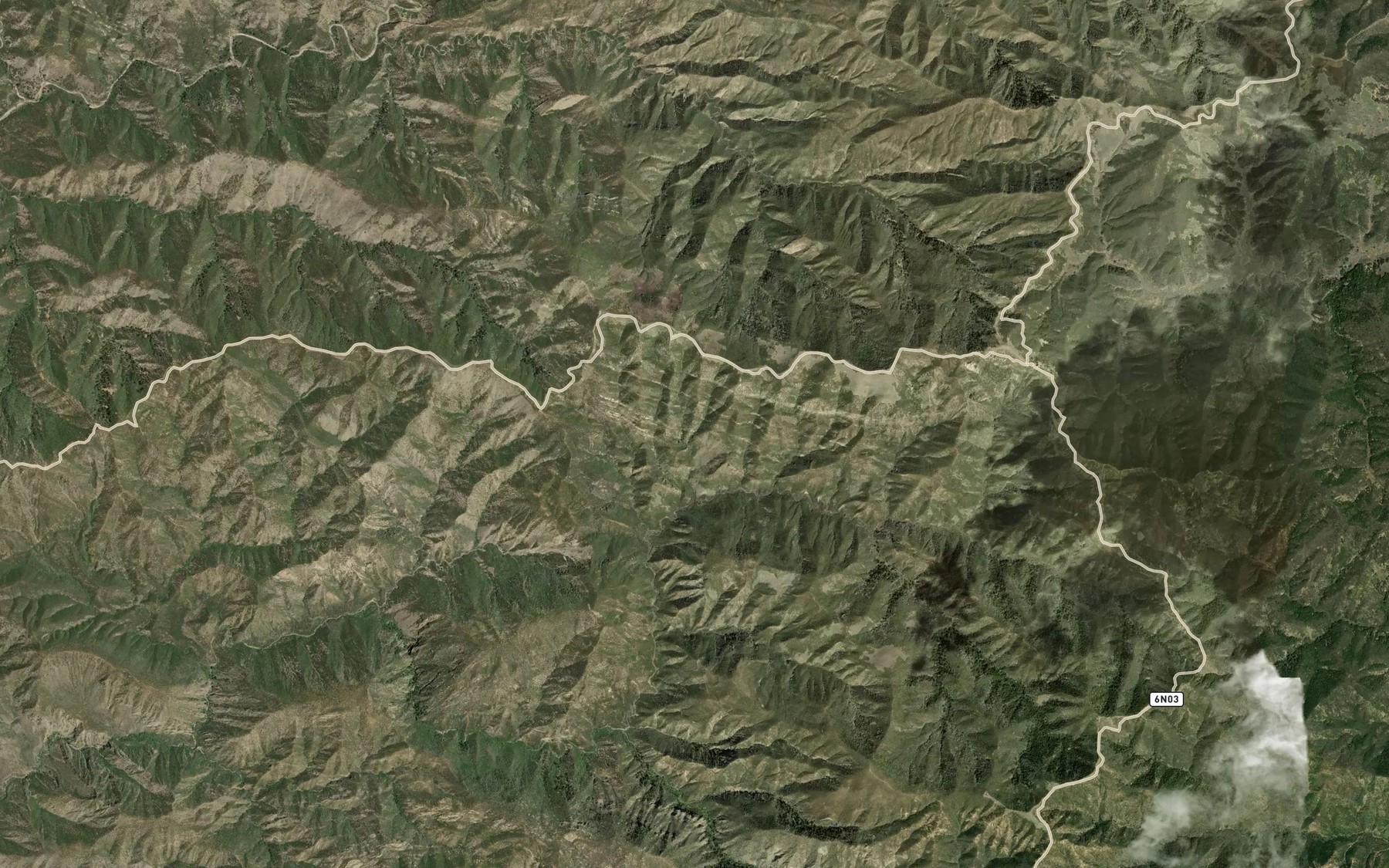 Satellite map of the La Carpa Spring