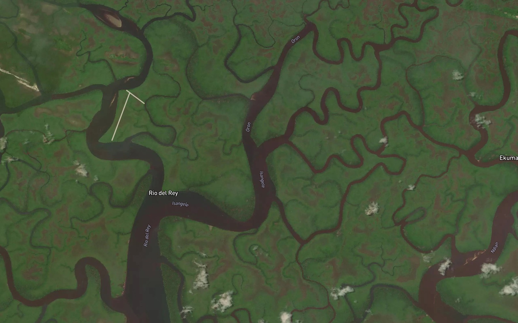 Satellite map of the Oron