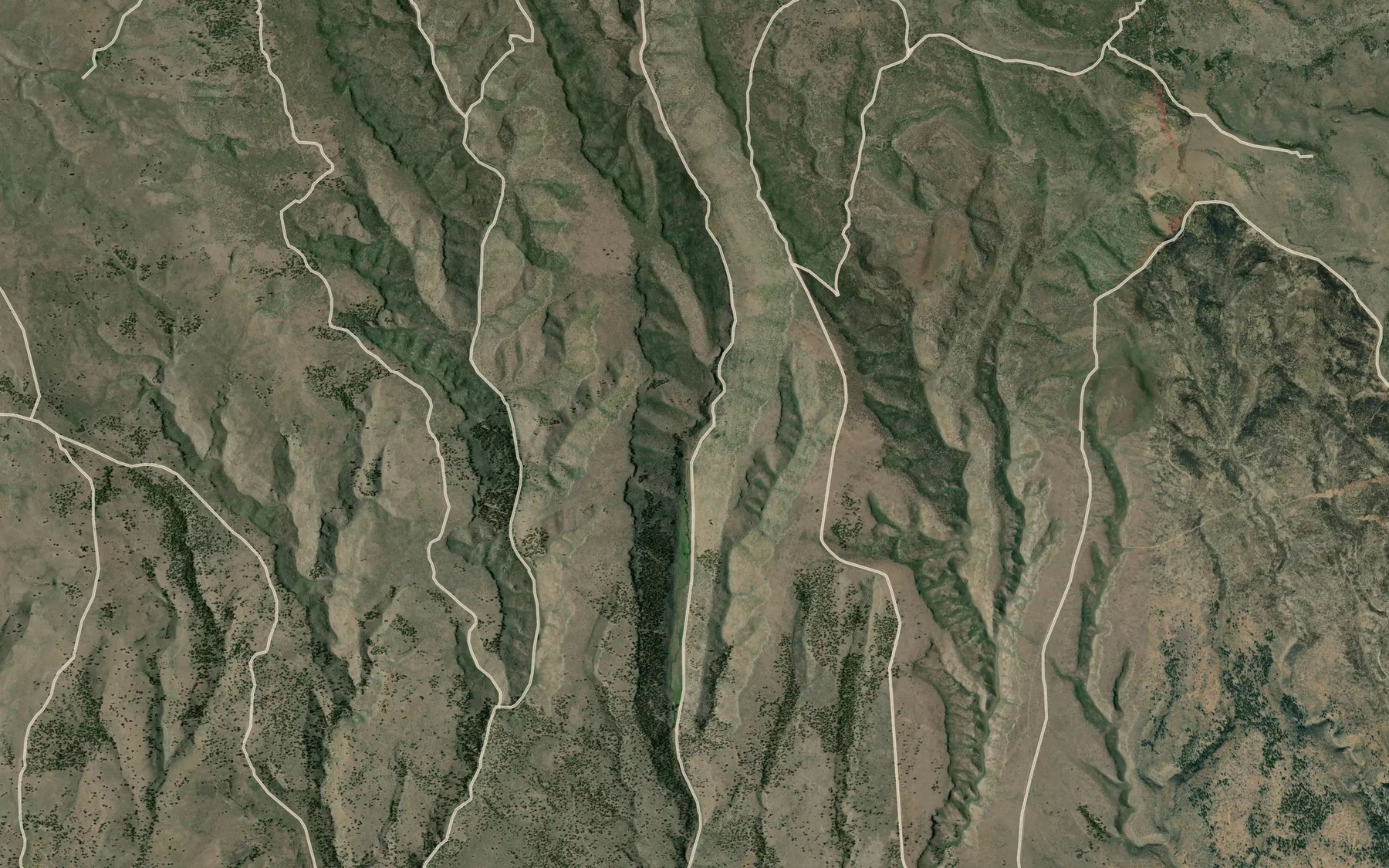 Satellite map of the Pine Spring