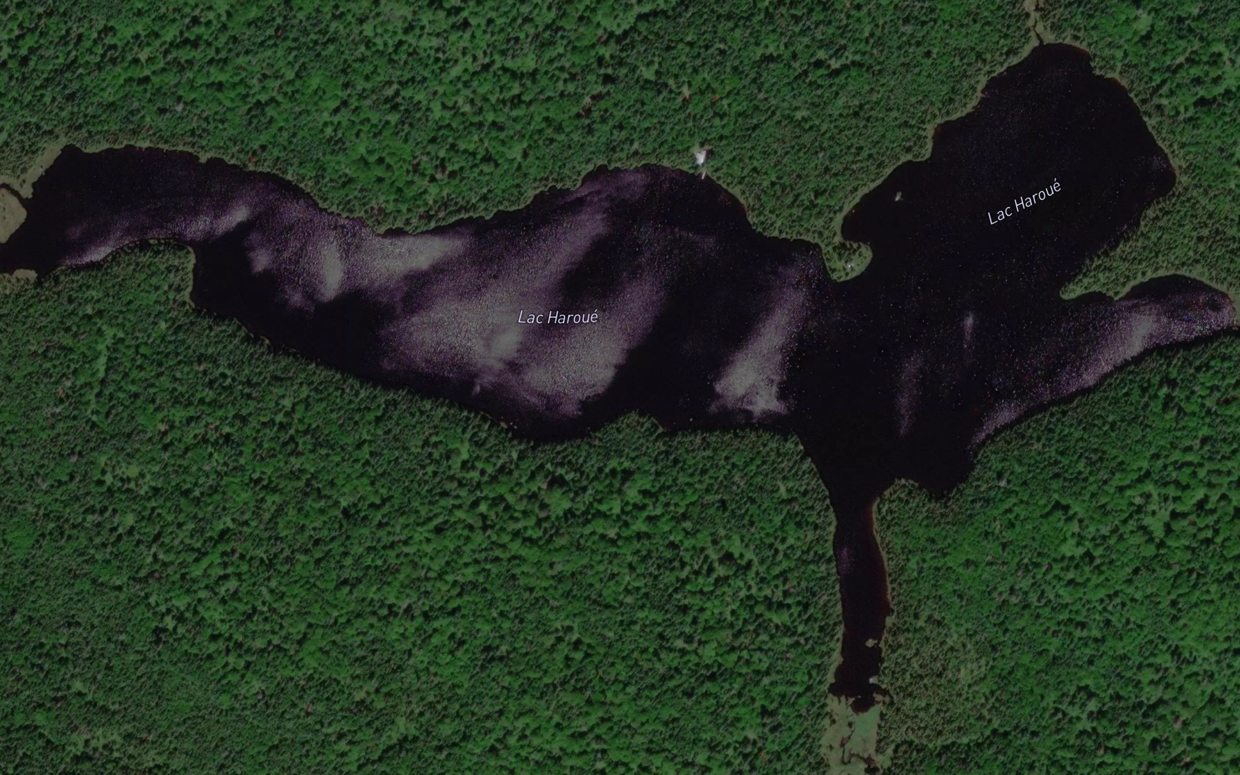Satellite map of the Lac Haroue